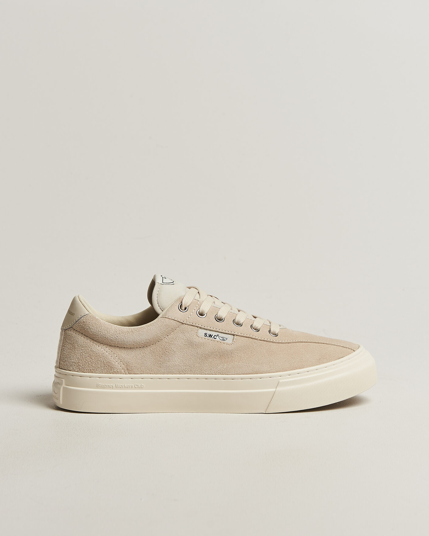 Herre | Sneakers | Stepney Workers Club | Dellow 02 Cupsole Suede Sneaker Oat