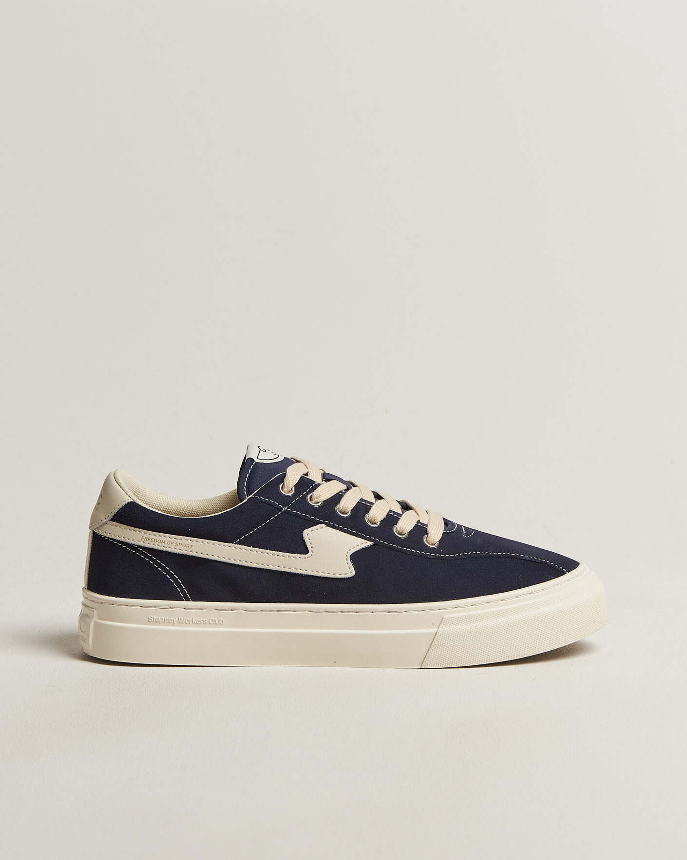 Herre | Sneakers | Stepney Workers Club | Dellow S-Strike Cupsole Suede Sneaker Navy