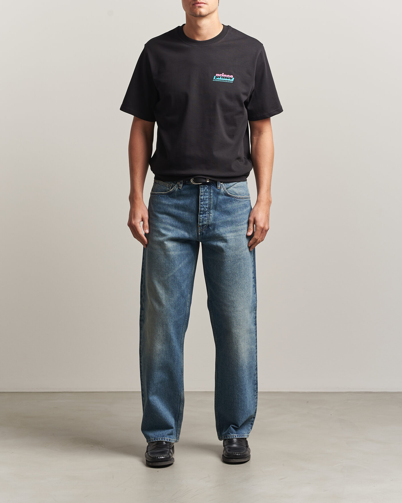 Herre | T-Shirts | LES DEUX | Prince P T-Shirt Black