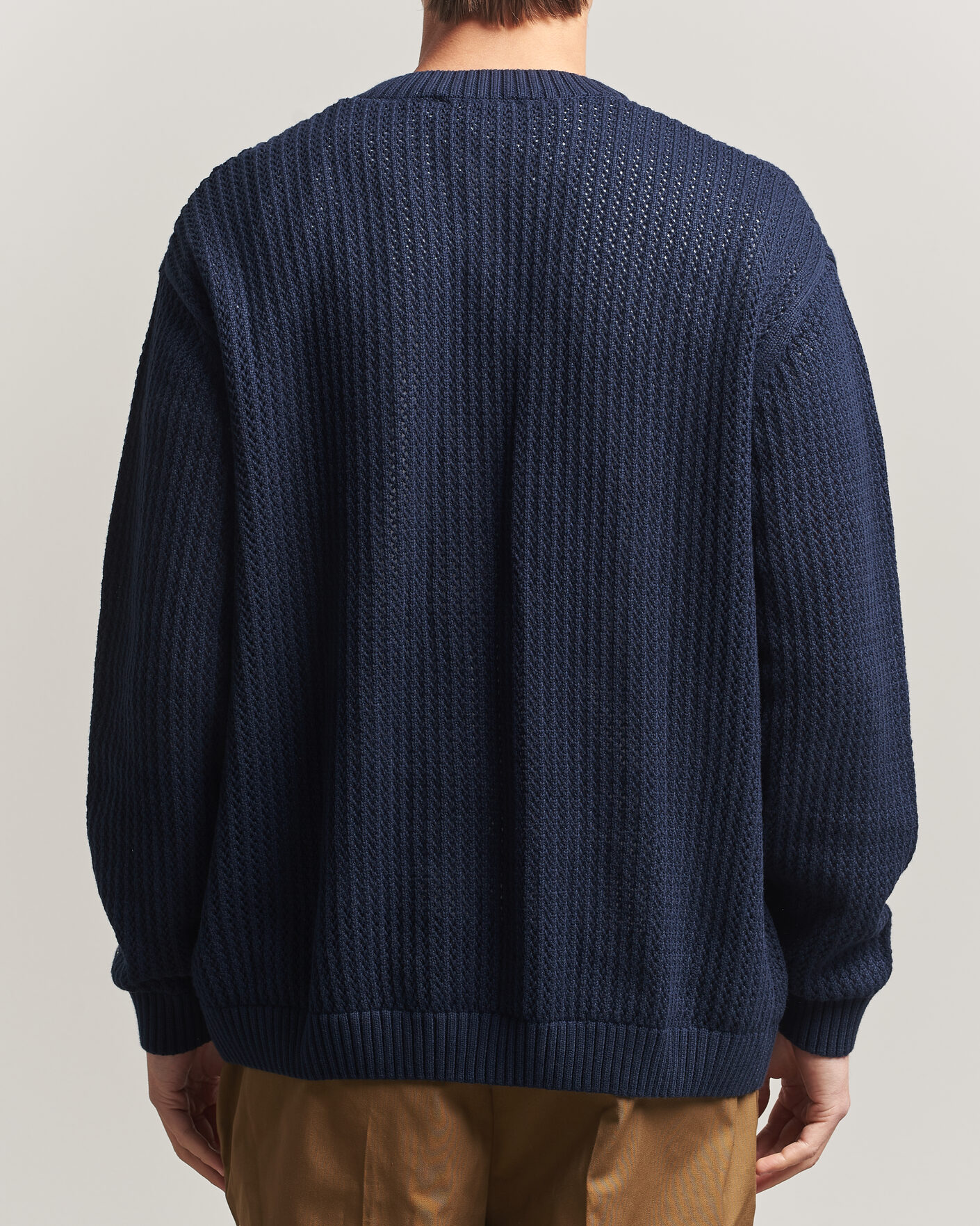 Herre | Gensere | LES DEUX | Prince Lace Knitted Cardigan Dark Navy
