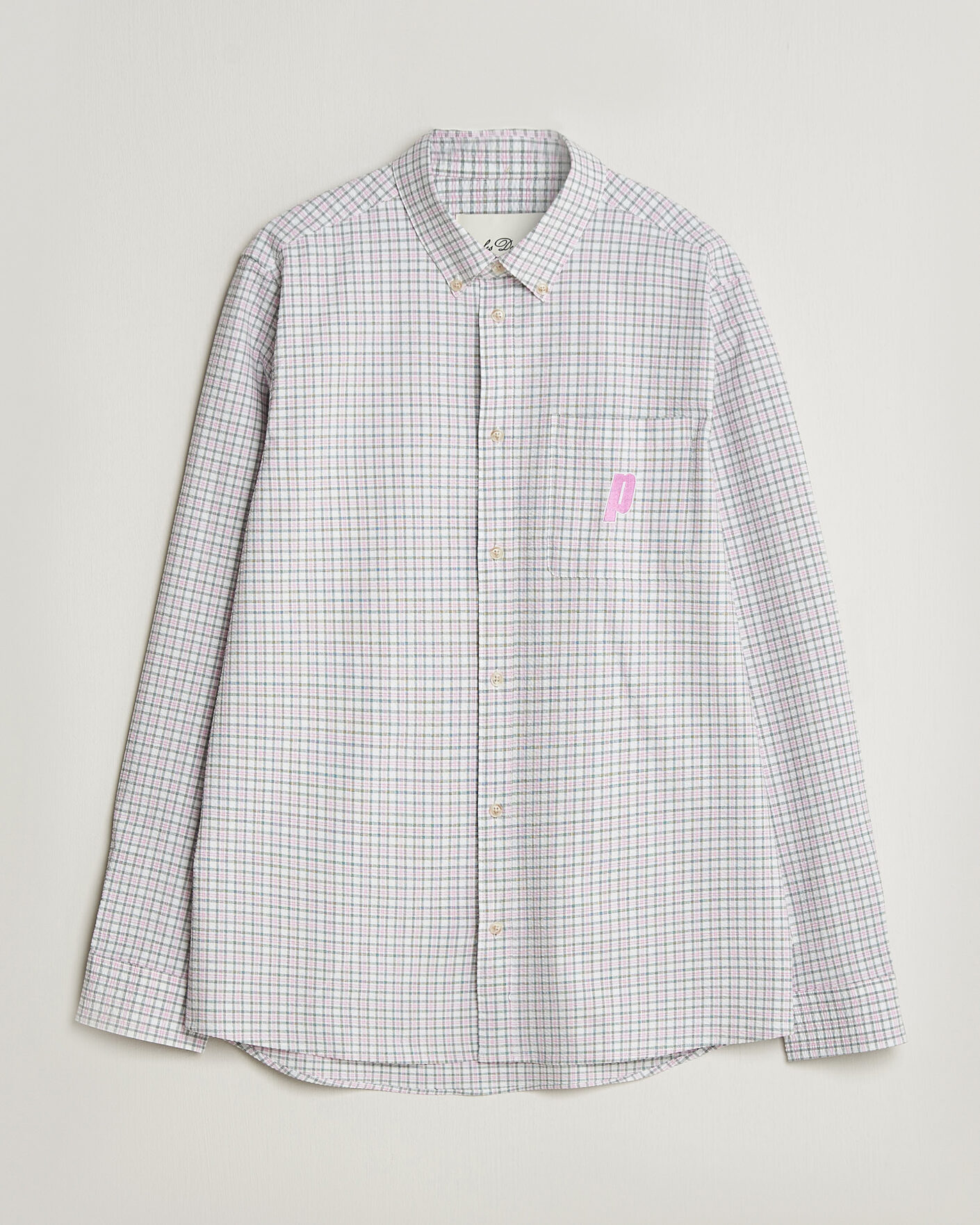 Herre | Skjorter | LES DEUX | Prince Seersucker Check Shirt Ivory