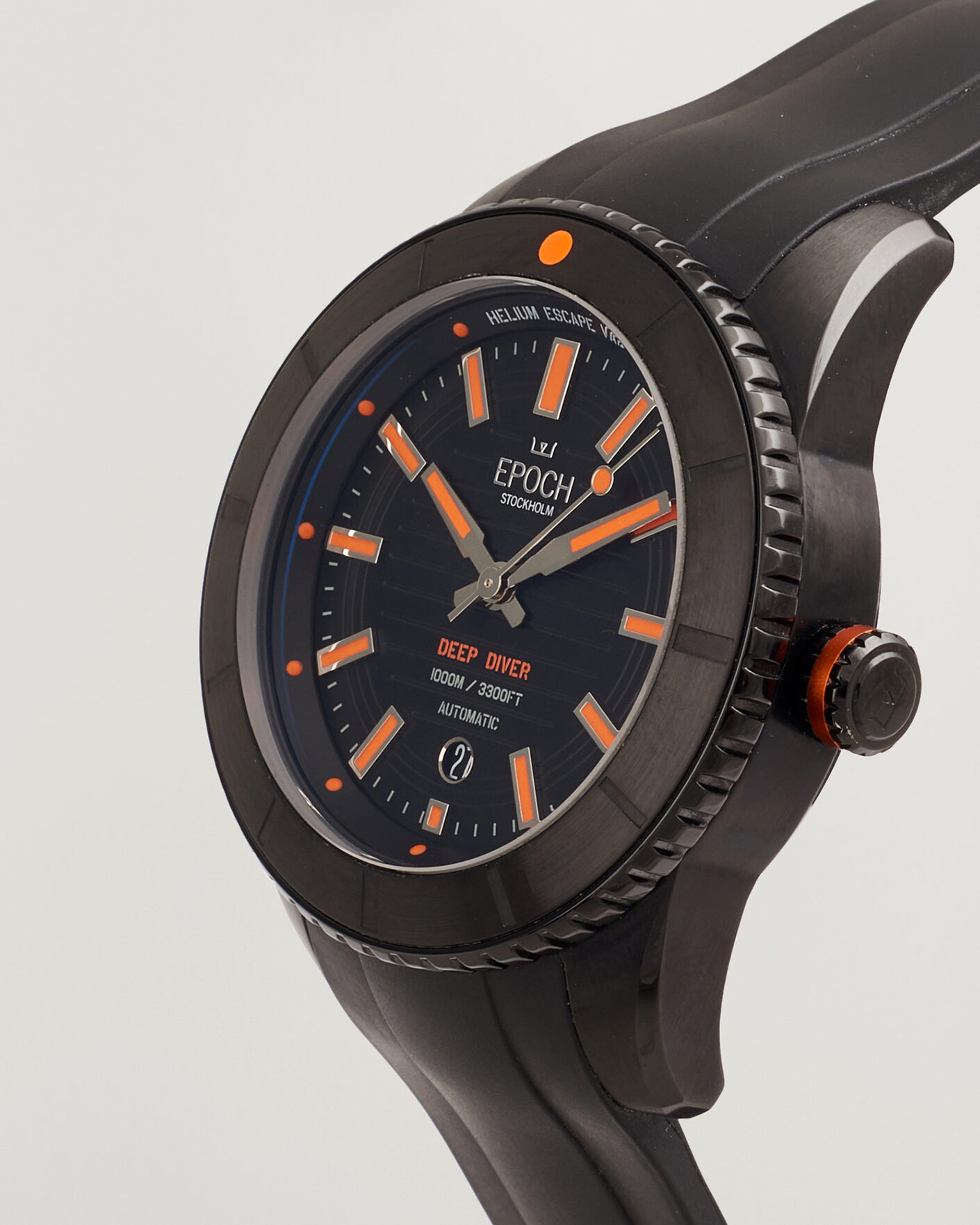 Herre | Pre-Owned & Vintage Watches | Epoch Pre-Owned | Deep Diver DLC Orange LE 