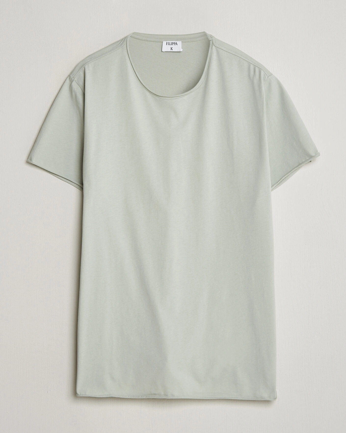 Herre | T-Shirts | Filippa K | Roll Neck Crew Neck T-Shirt Silver Grey