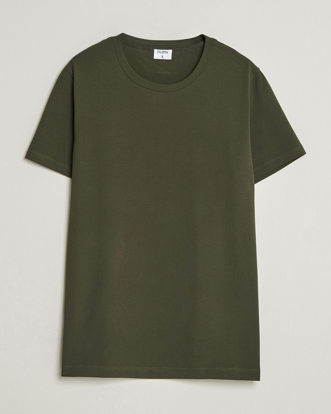 Herre | T-Shirts | Filippa K | Soft Lycra T-Shirt Midnight Olive