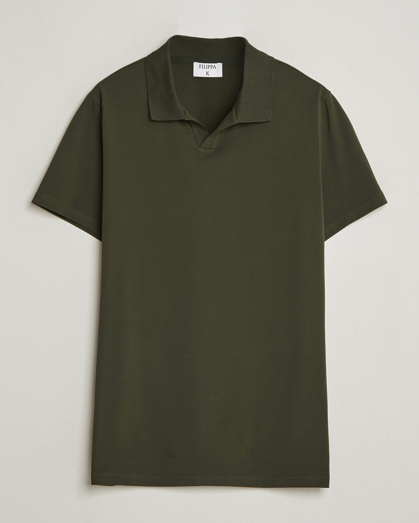 Herre | Pikéer | Filippa K | Soft Lycra Polo T-Shirt Midnight Olive