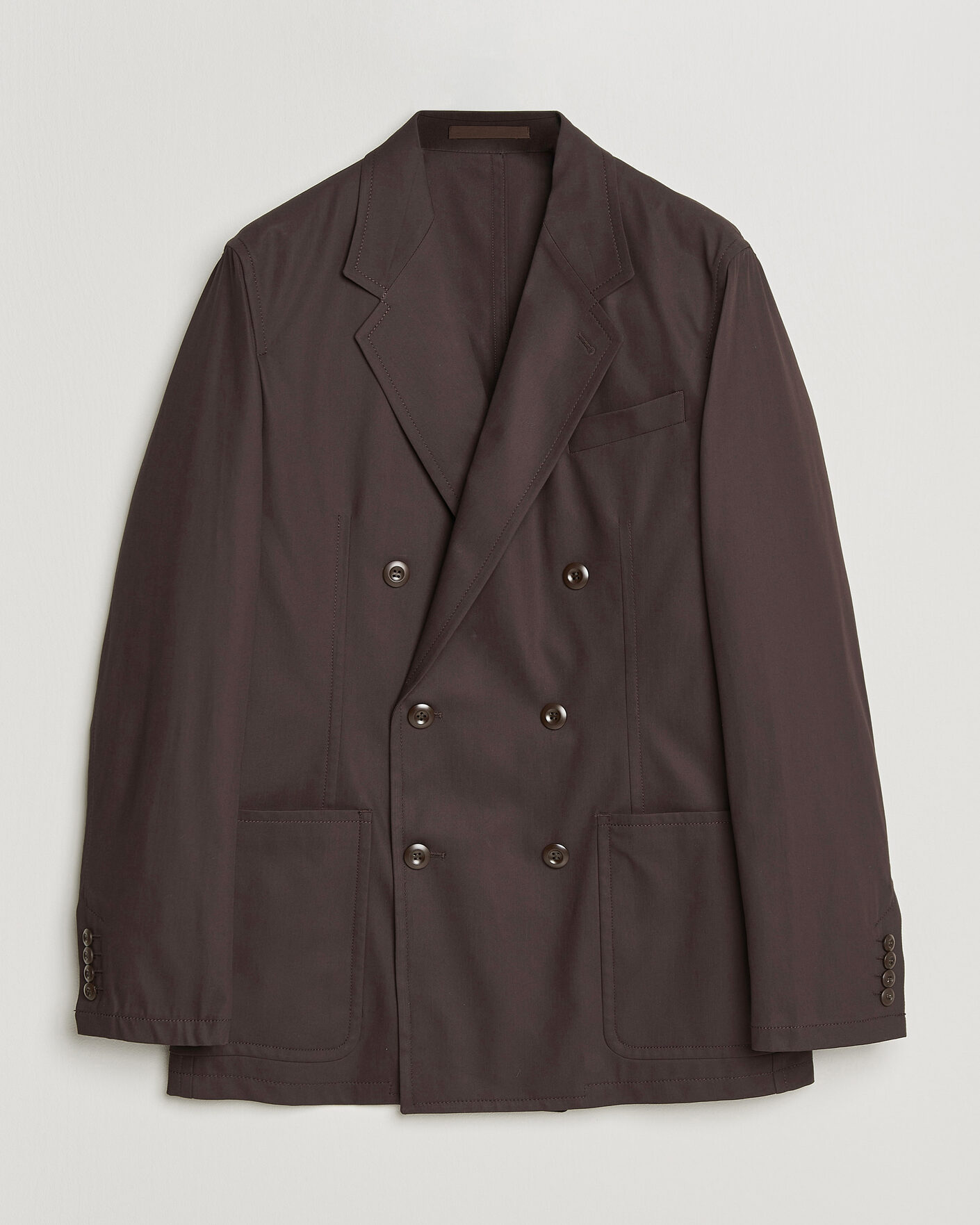 Herre | Dressjakker | Filippa K | Reese Cotton Double Breasted Blazer Dark Chocolate