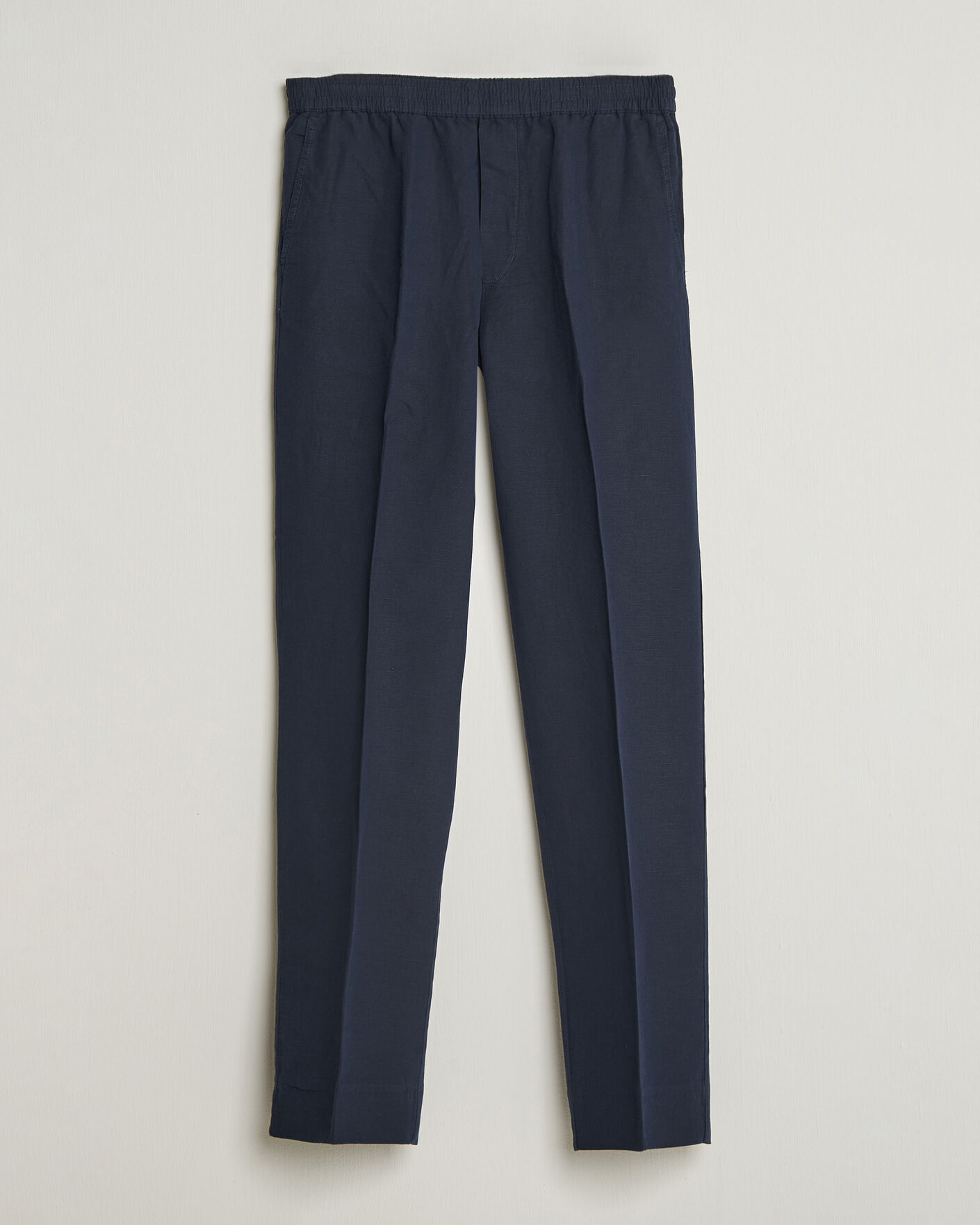 Herre |  | Filippa K | Theo Relaxed Linen/Cotton Drawstring Trousers Navy