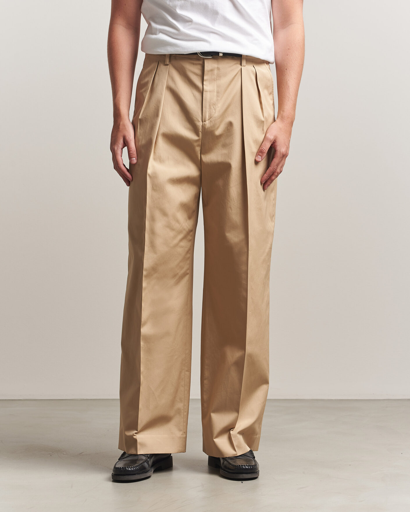 Herre | Bukser | Filippa K | Milo Cotton Trousers Canvas Beige