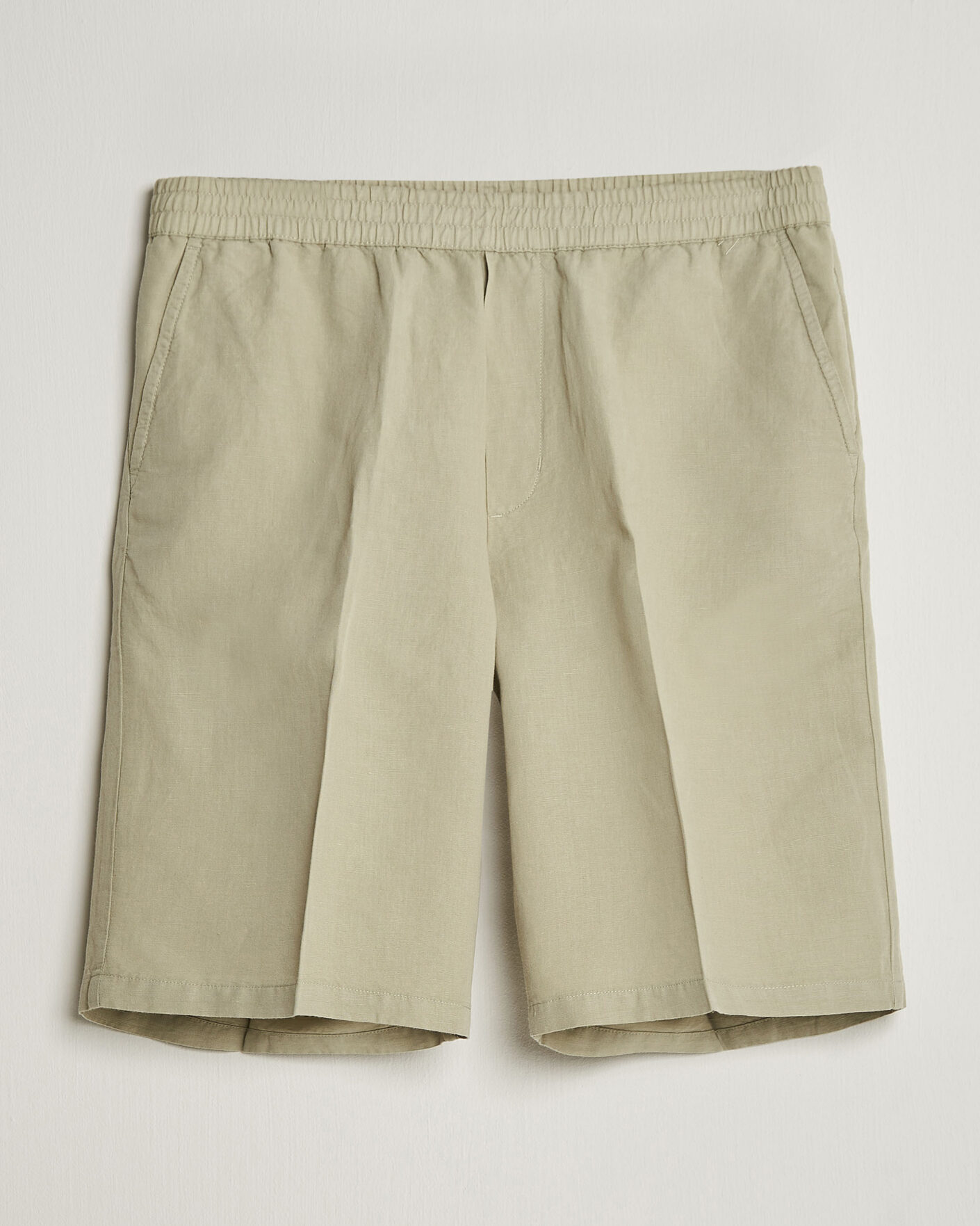Herre | Shorts | Filippa K | Theo Relaxed Linen/Cotton Drawstring Shorts Light Green
