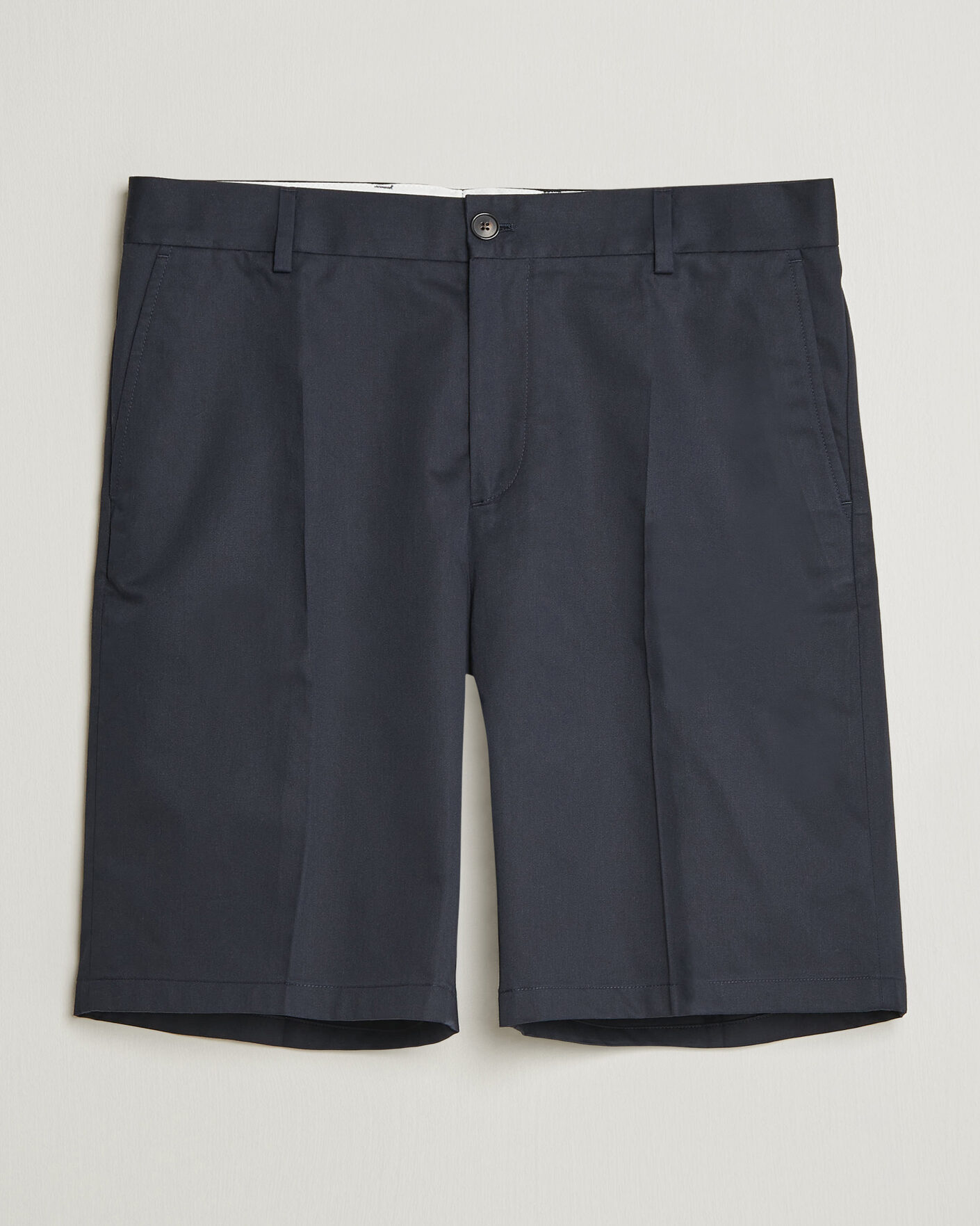 Herre | Shorts | Filippa K | Tailored Cotton Chino Shorts Navy