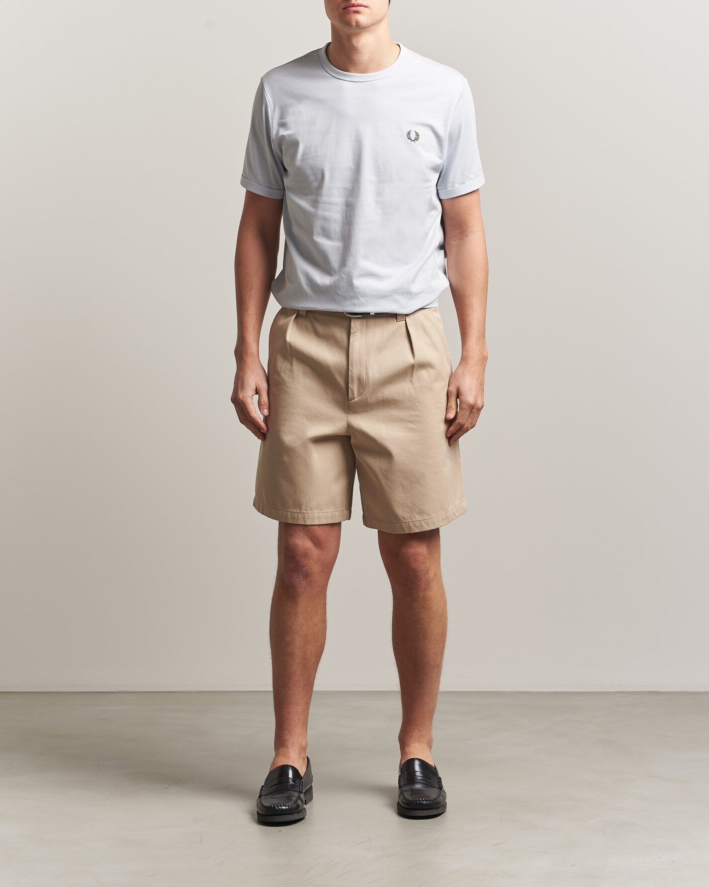 Herre | T-Shirts | Fred Perry | Ringer T-Shirt Dusky Blue