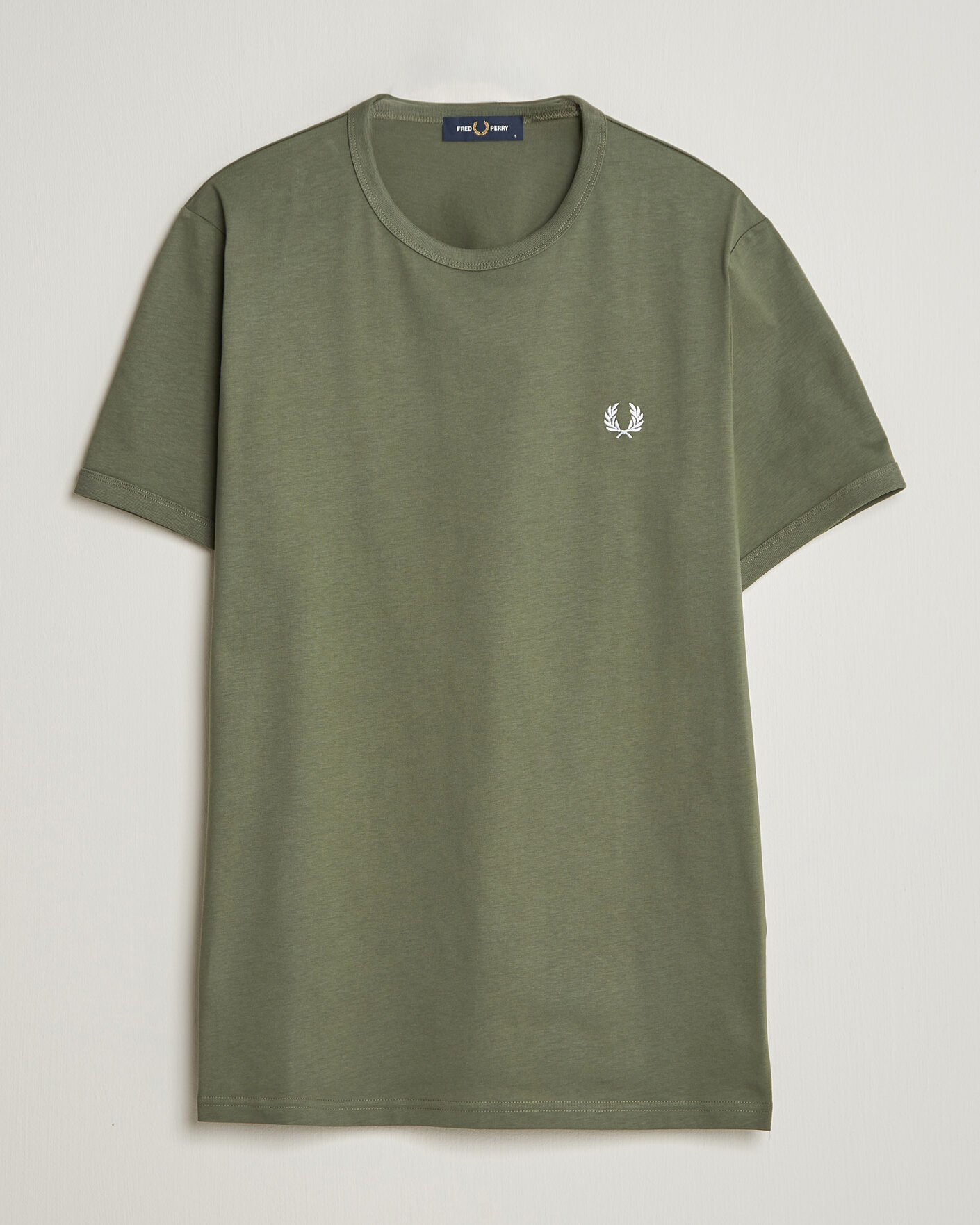 Herre | T-Shirts | Fred Perry | Ringer T-Shirt Laurel Wreath Green