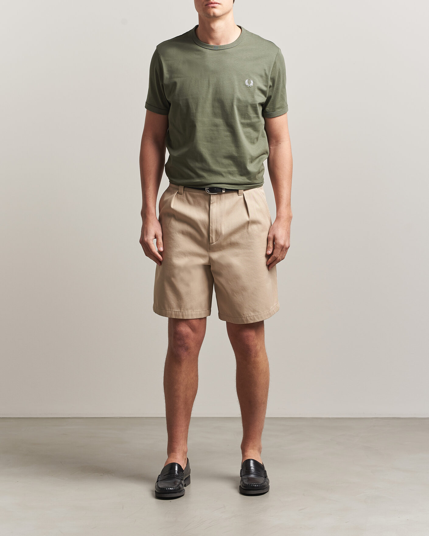Herre | T-Shirts | Fred Perry | Ringer T-Shirt Laurel Wreath Green