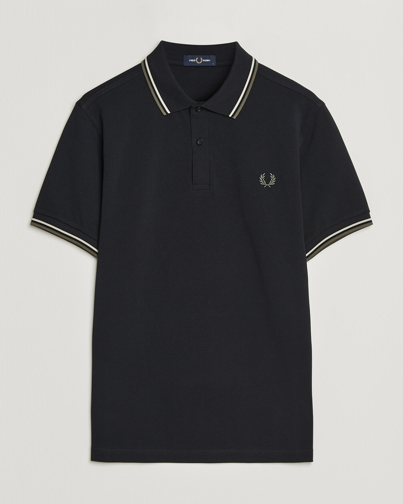Herre | Pikéer | Fred Perry | Twin Tipped Polo Shirt Black