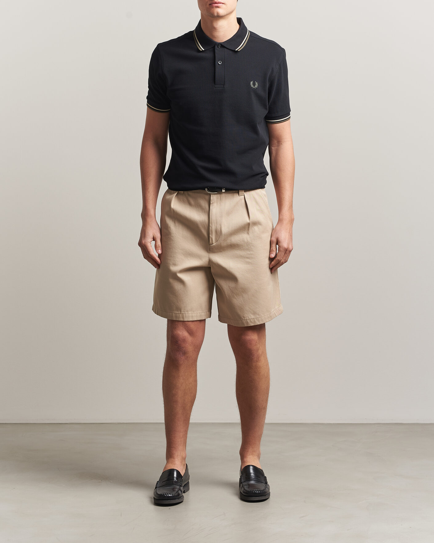 Herre | Pikéer | Fred Perry | Twin Tipped Polo Shirt Black