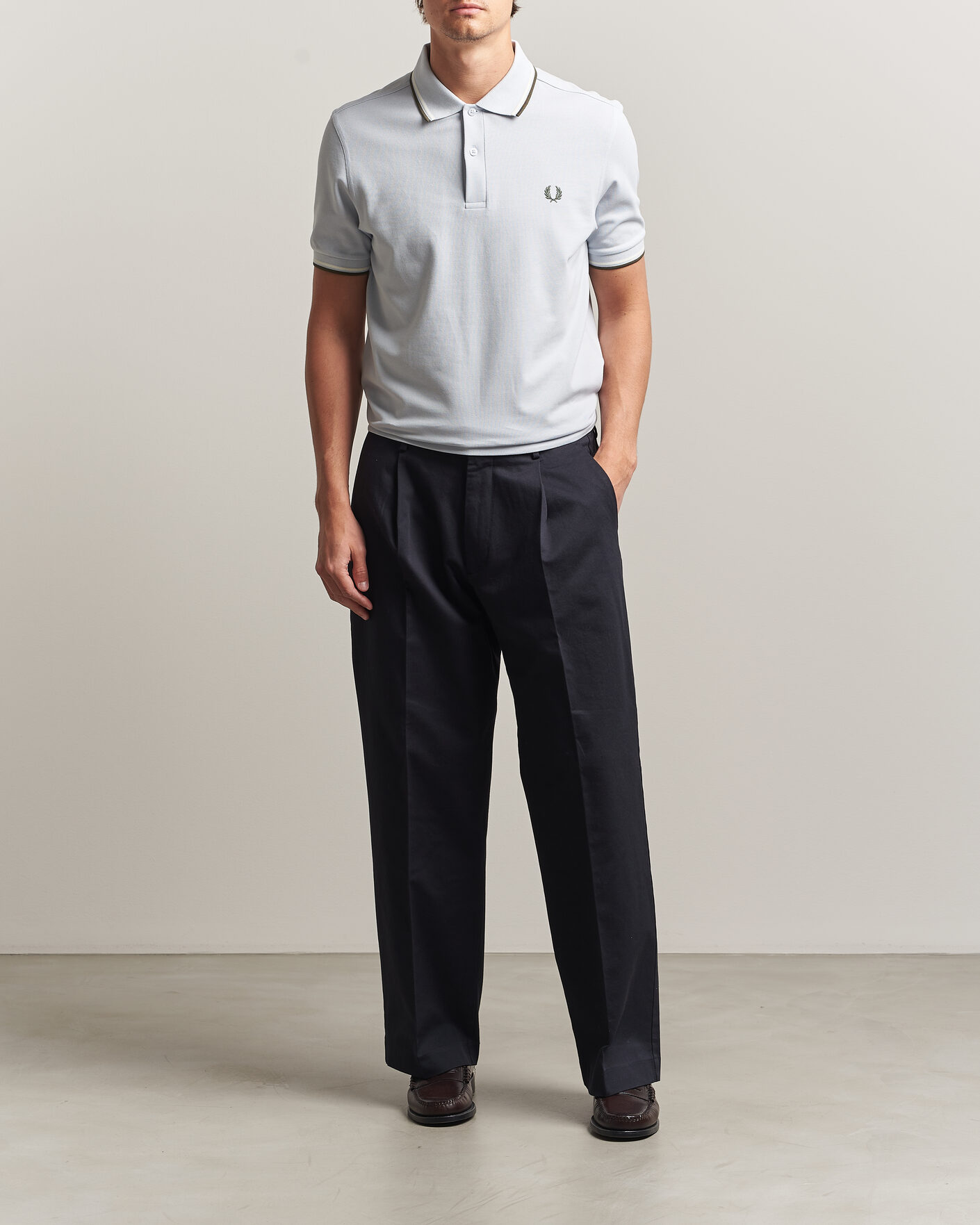 Herre | Pikéer | Fred Perry | Twin Tipped Polo Shirt Dusky Blue