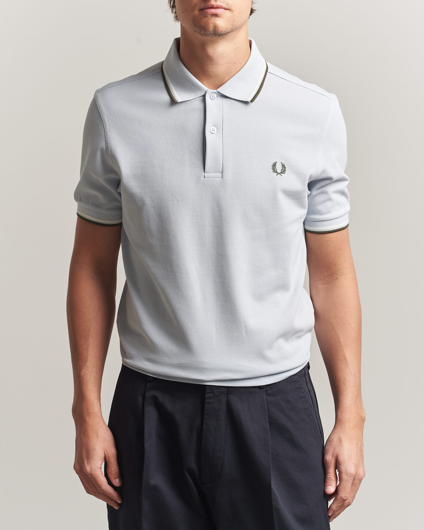 Herre | Pikéer | Fred Perry | Twin Tipped Polo Shirt Dusky Blue