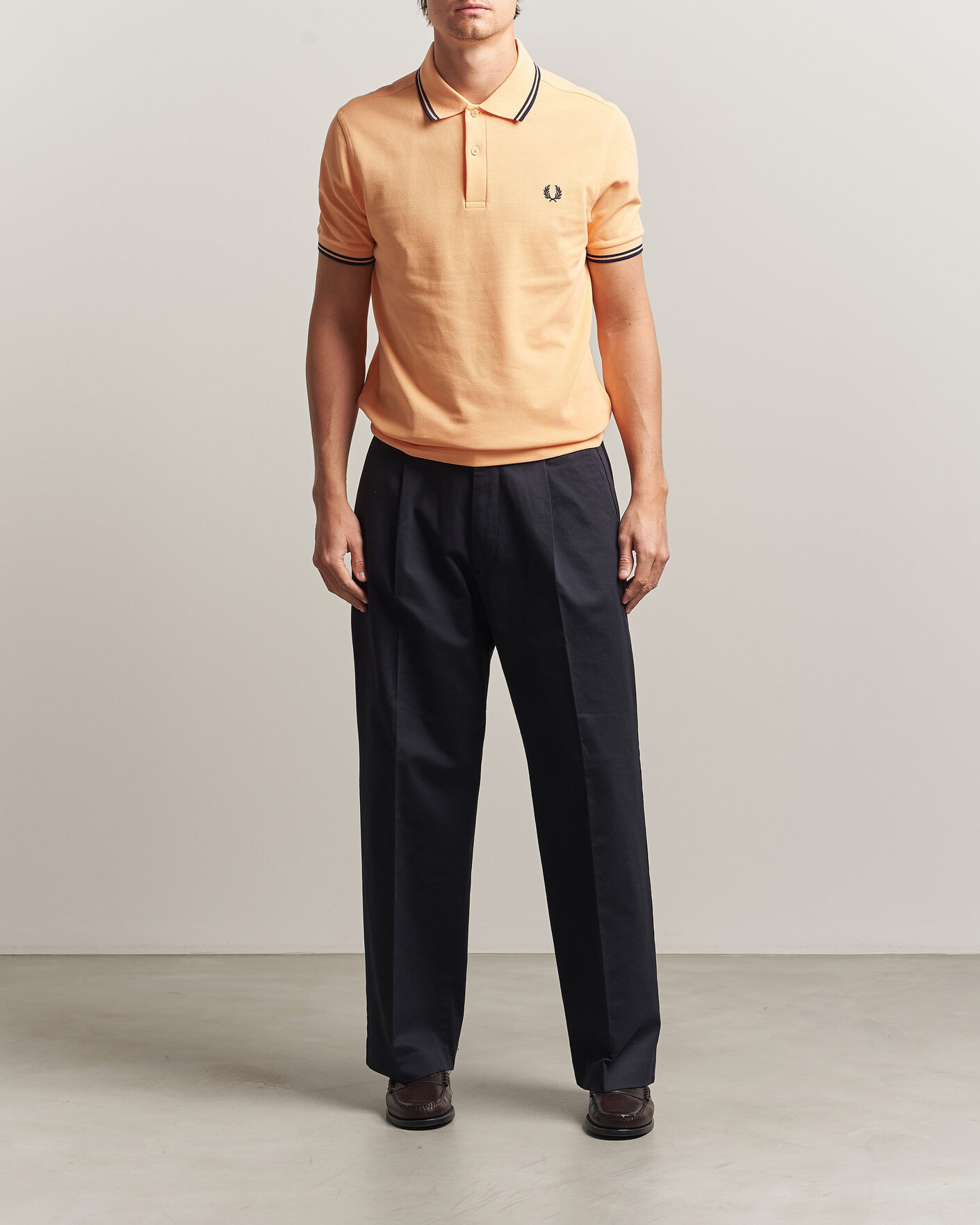 Herre | Pikéer | Fred Perry | Twin Tipped Polo Shirt Peach