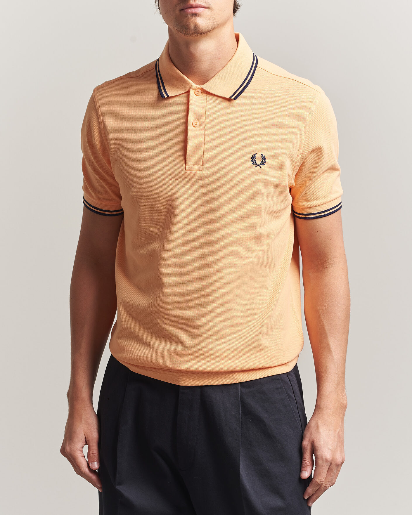 Herre | Pikéer | Fred Perry | Twin Tipped Polo Shirt Peach