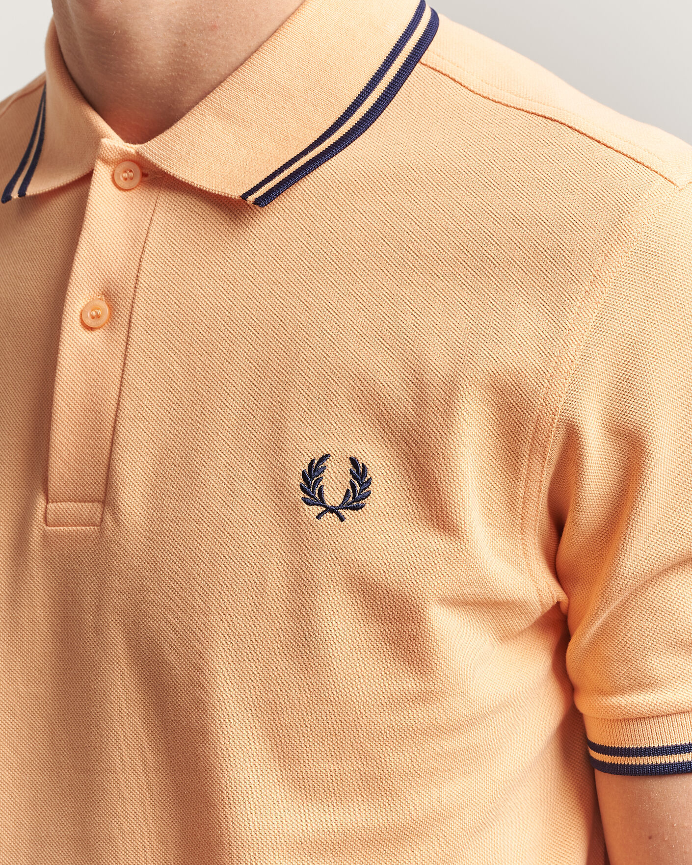 Herre | Pikéer | Fred Perry | Twin Tipped Polo Shirt Peach