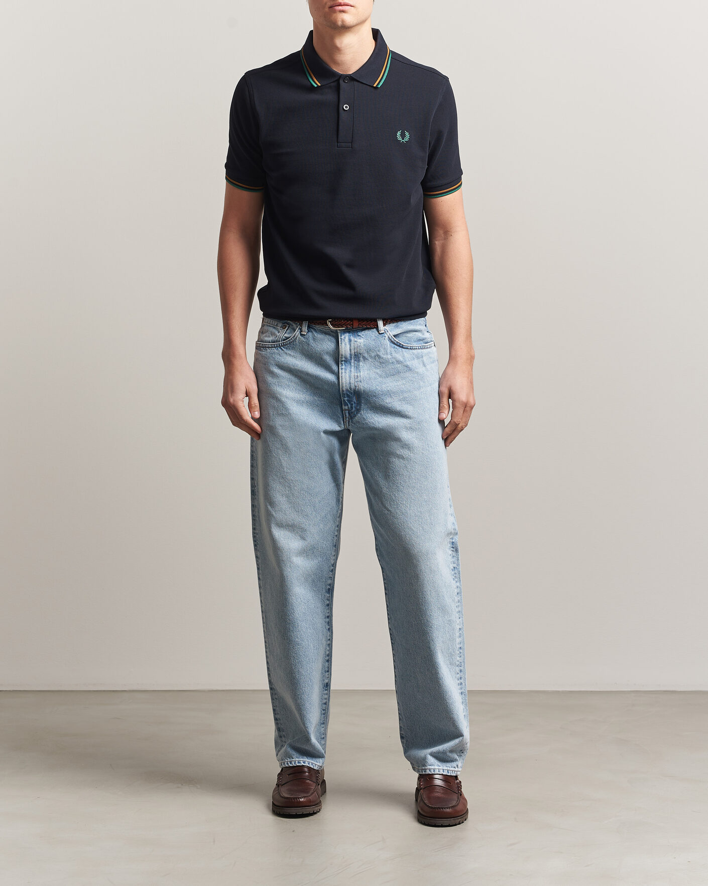 Herre | Pikéer | Fred Perry | Twin Tipped Polo Shirt Navy