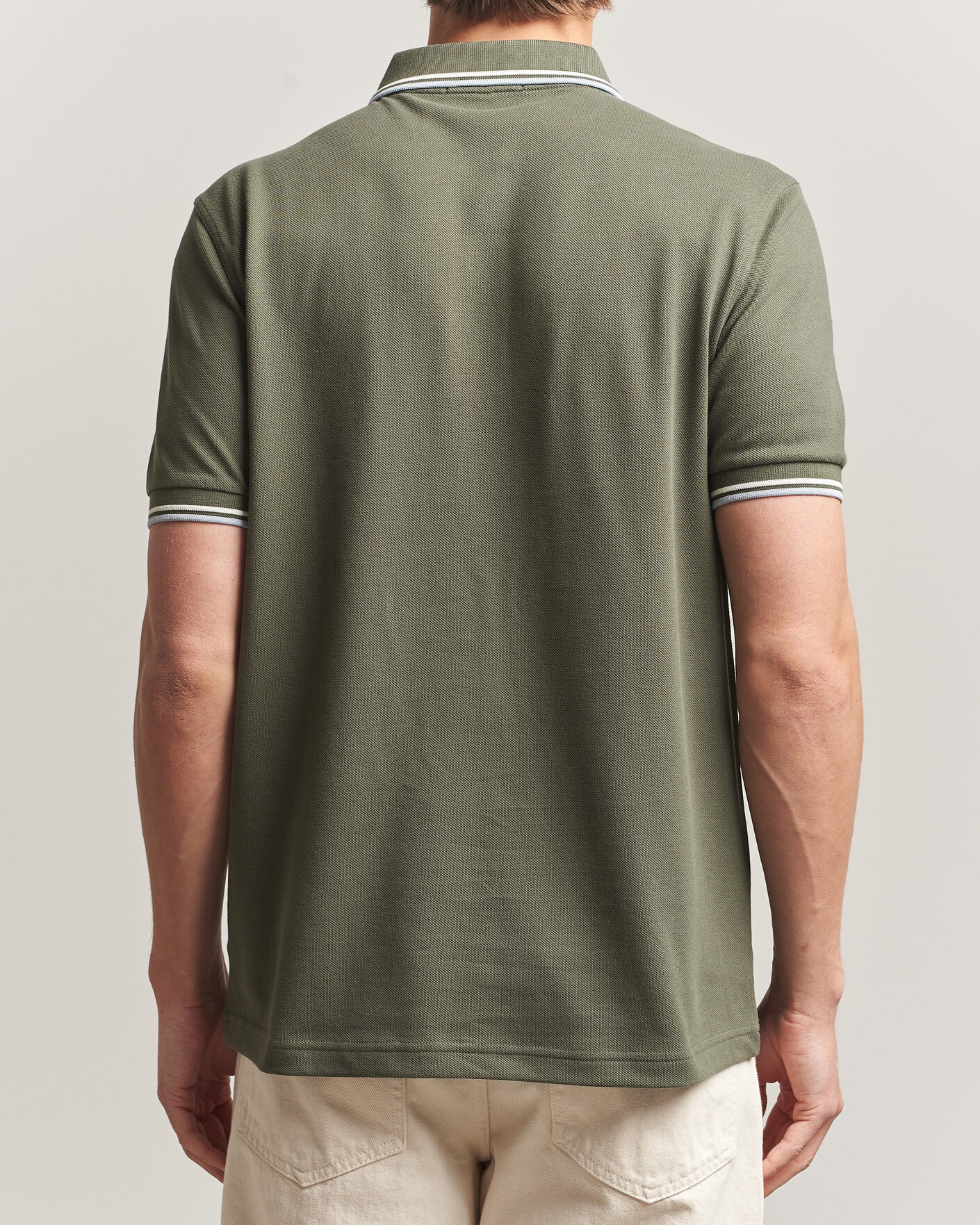 Herre | Pikéer | Fred Perry | Twin Tipped Polo Shirt Laurel Wreath Green