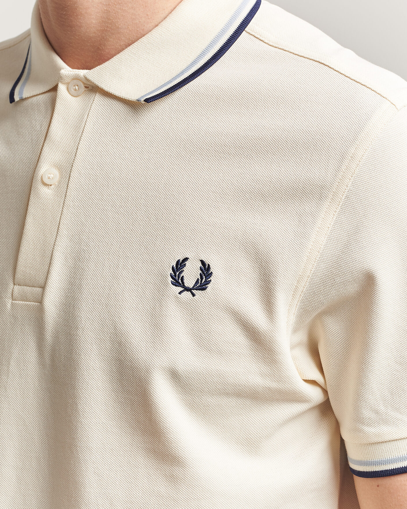 Herre | Pikéer | Fred Perry | Twin Tipped Polo Shirt Ecru