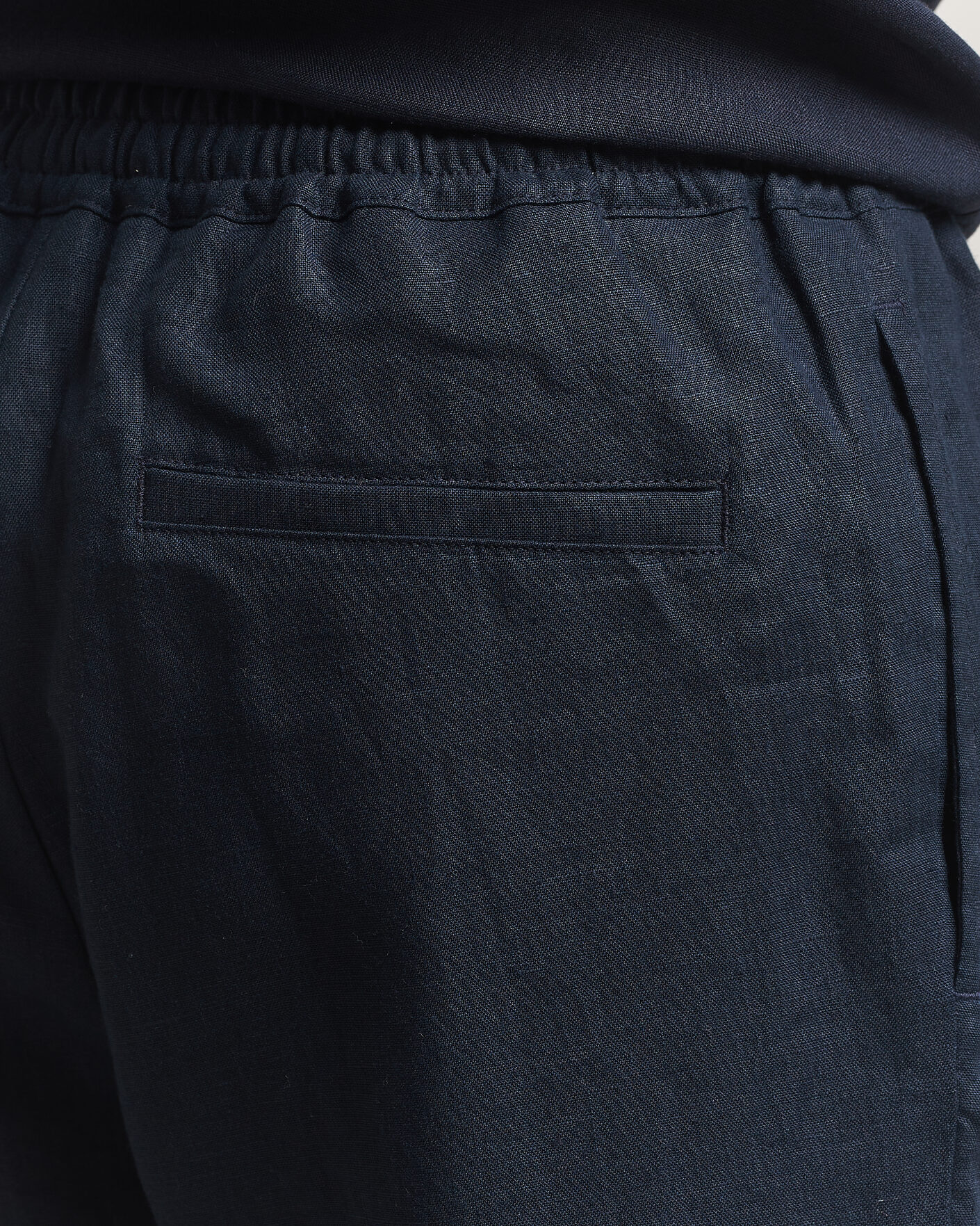 Herre | Bukser | J.Lindeberg | Noah Drape Linen Pants Navy