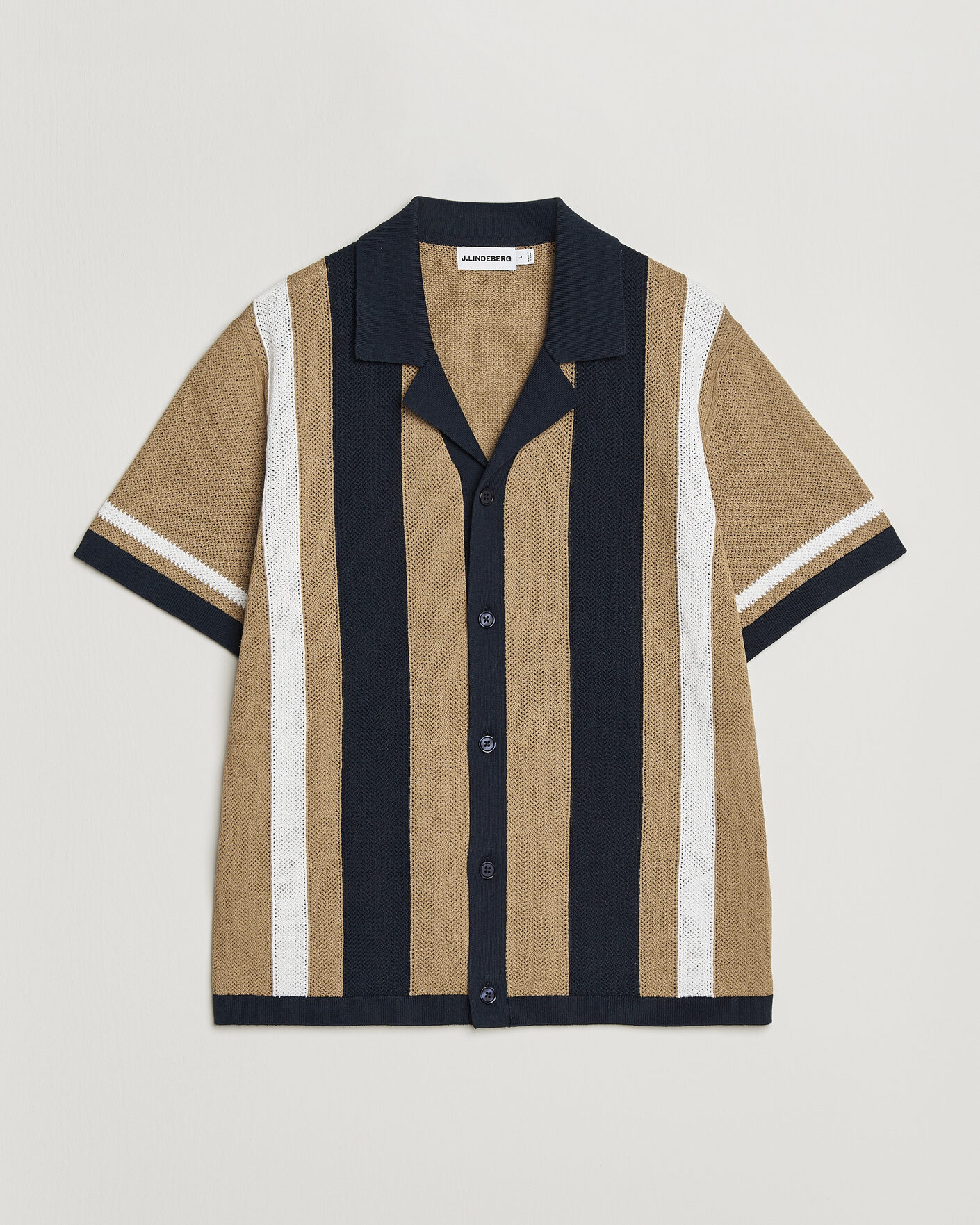 Herre | Skjorter | J.Lindeberg | Remus Knitted Resort Shirt Kelp