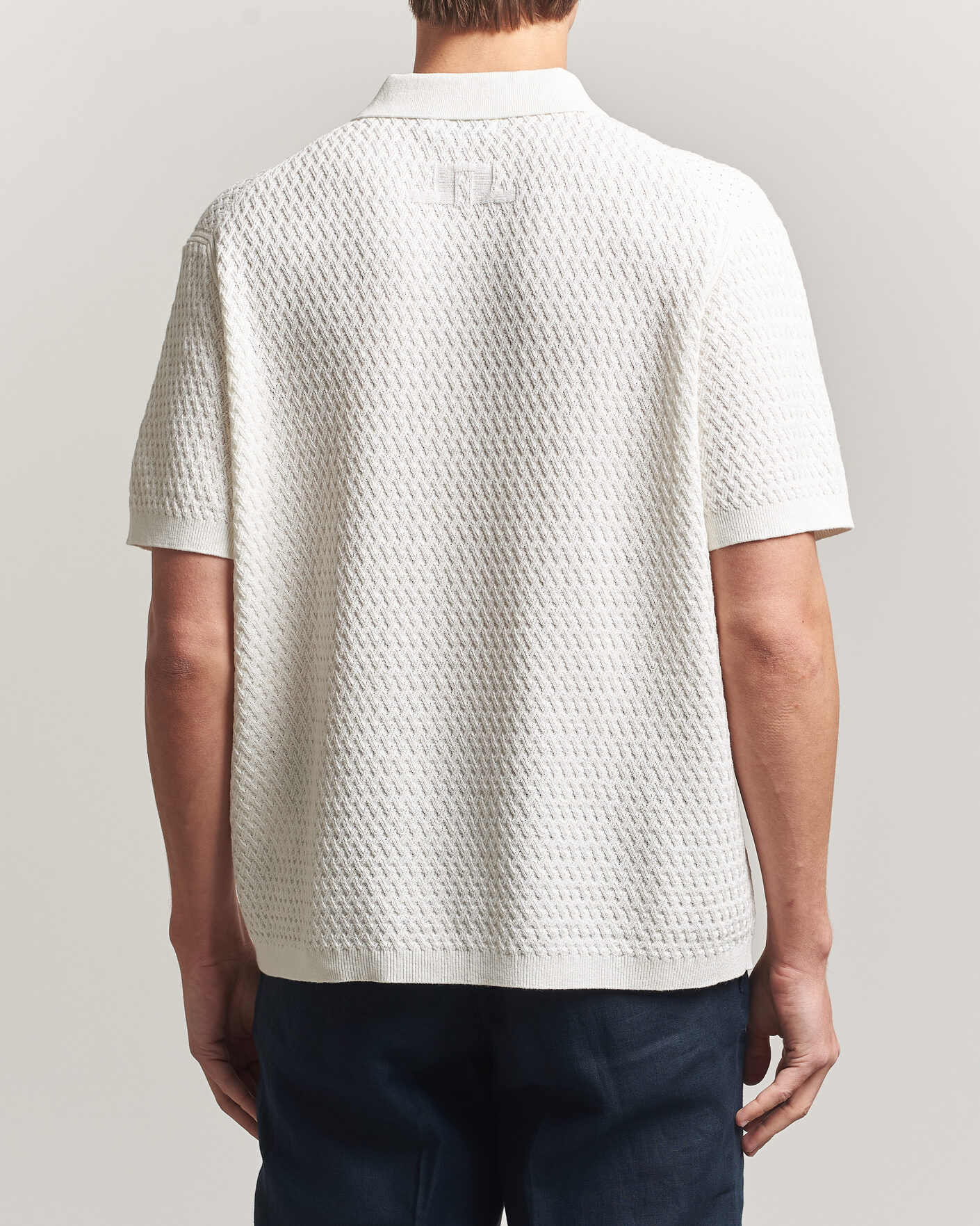 Herre | Pikéer | J.Lindeberg | Jacques Structured Knitted Polo Tofu