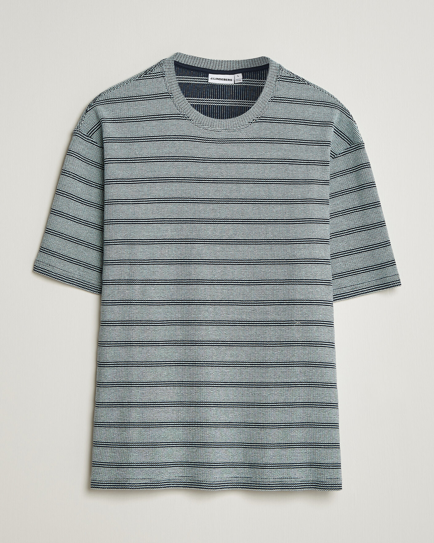 Herre | T-Shirts | J.Lindeberg | Jose Jacquard T-Shirt Estate Blue