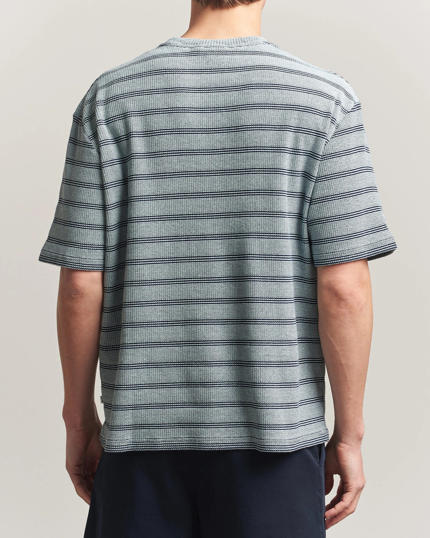 Herre | T-Shirts | J.Lindeberg | Jose Jacquard T-Shirt Estate Blue