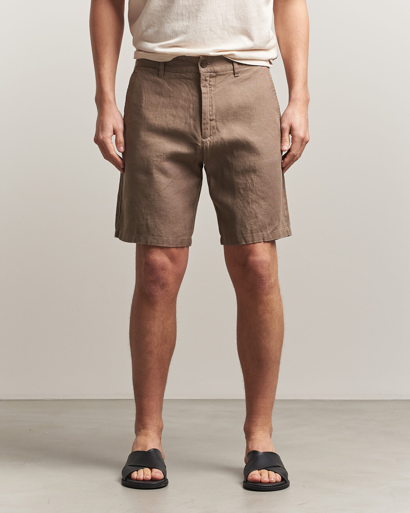 Herre | Shorts | NN07 | Aden Linen Shorts Clay Mirage