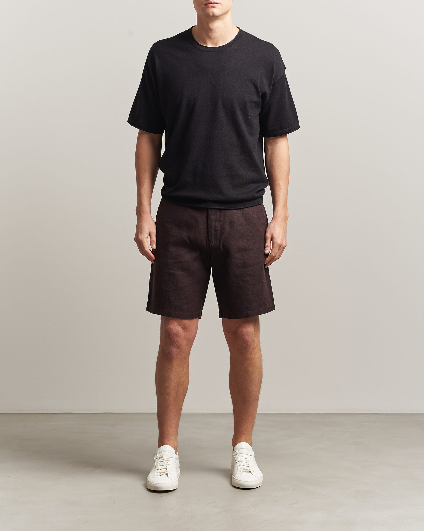 Herre | Shorts | NN07 | Aden Linen Shorts Dusky Port