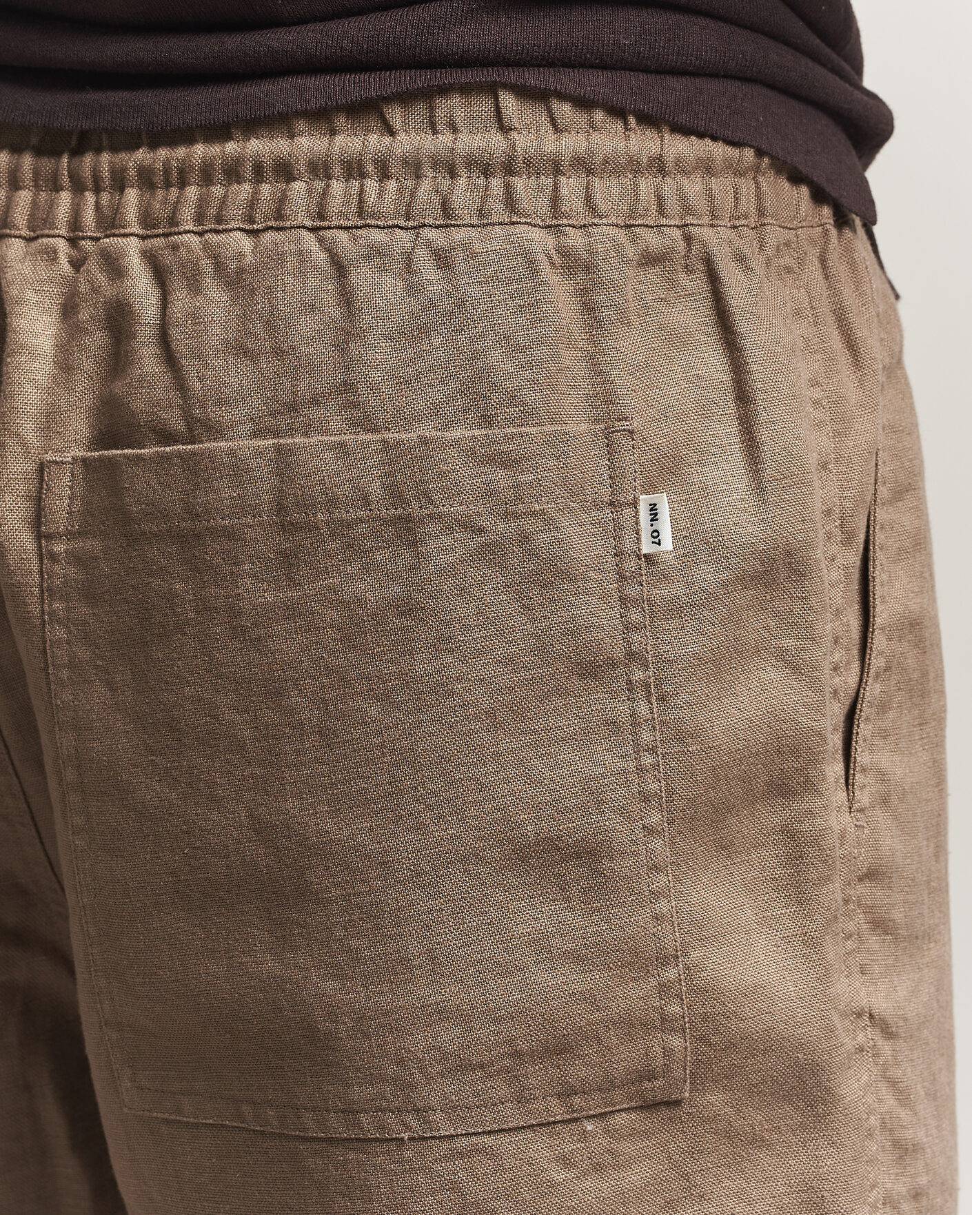 Herre | Shorts | NN07 | Gregor Linen Drawstring Shorts Clay Mirage