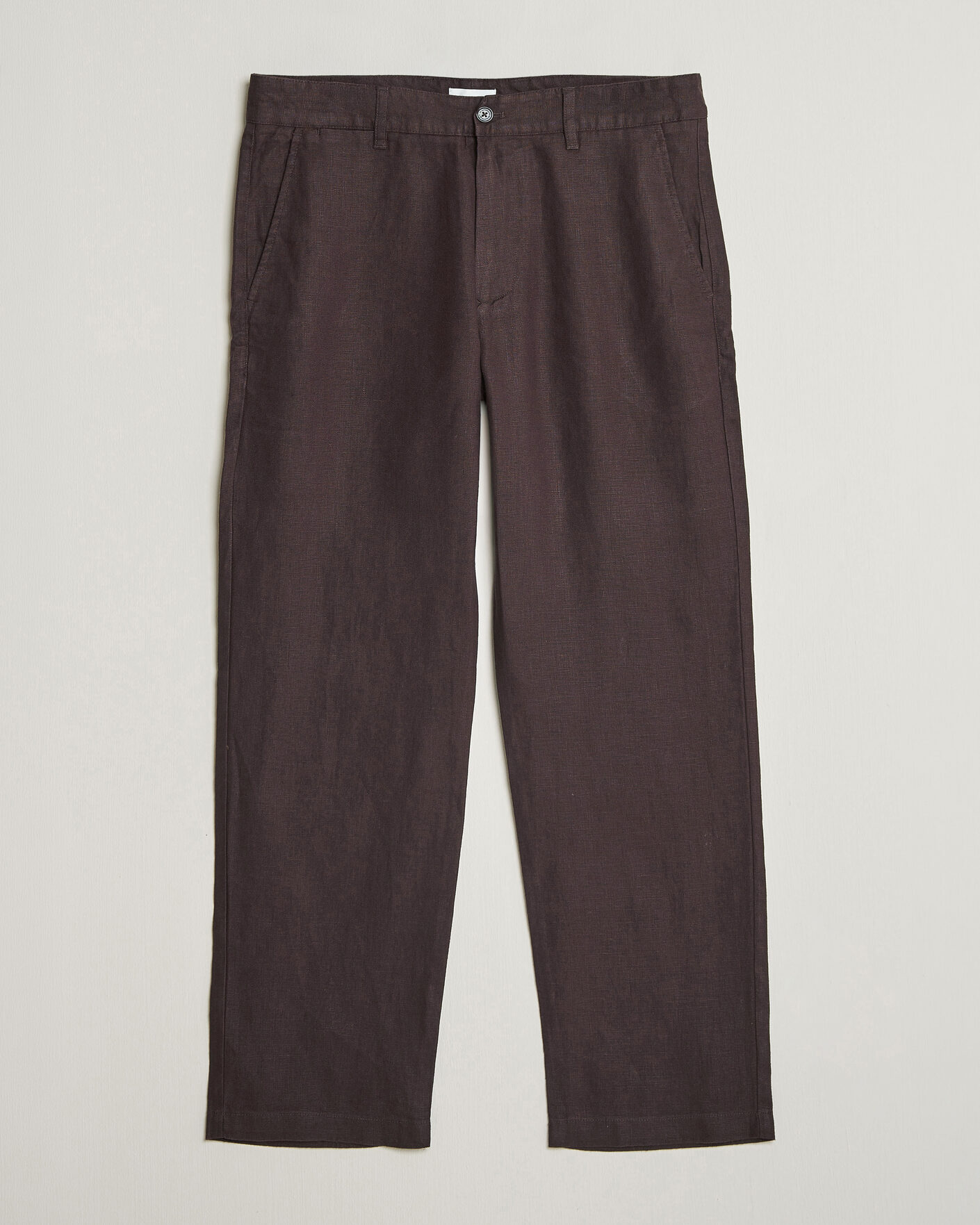 Herre |  | NN07 | Aden Regular Fit Linen Trousers Dusky Port