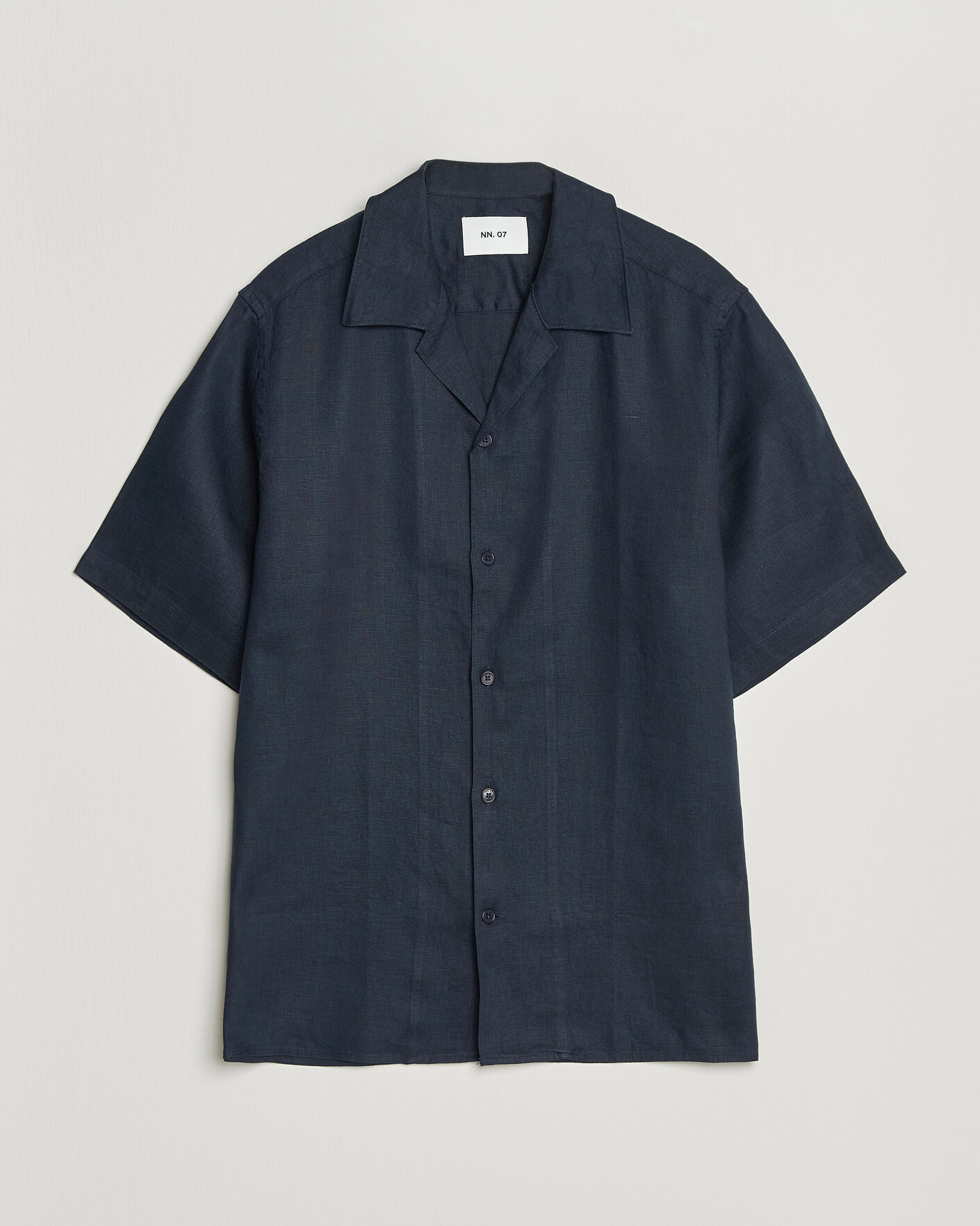 Herre | Skjorter | NN07 | Julio Linen Resort Shirt Navy Blue