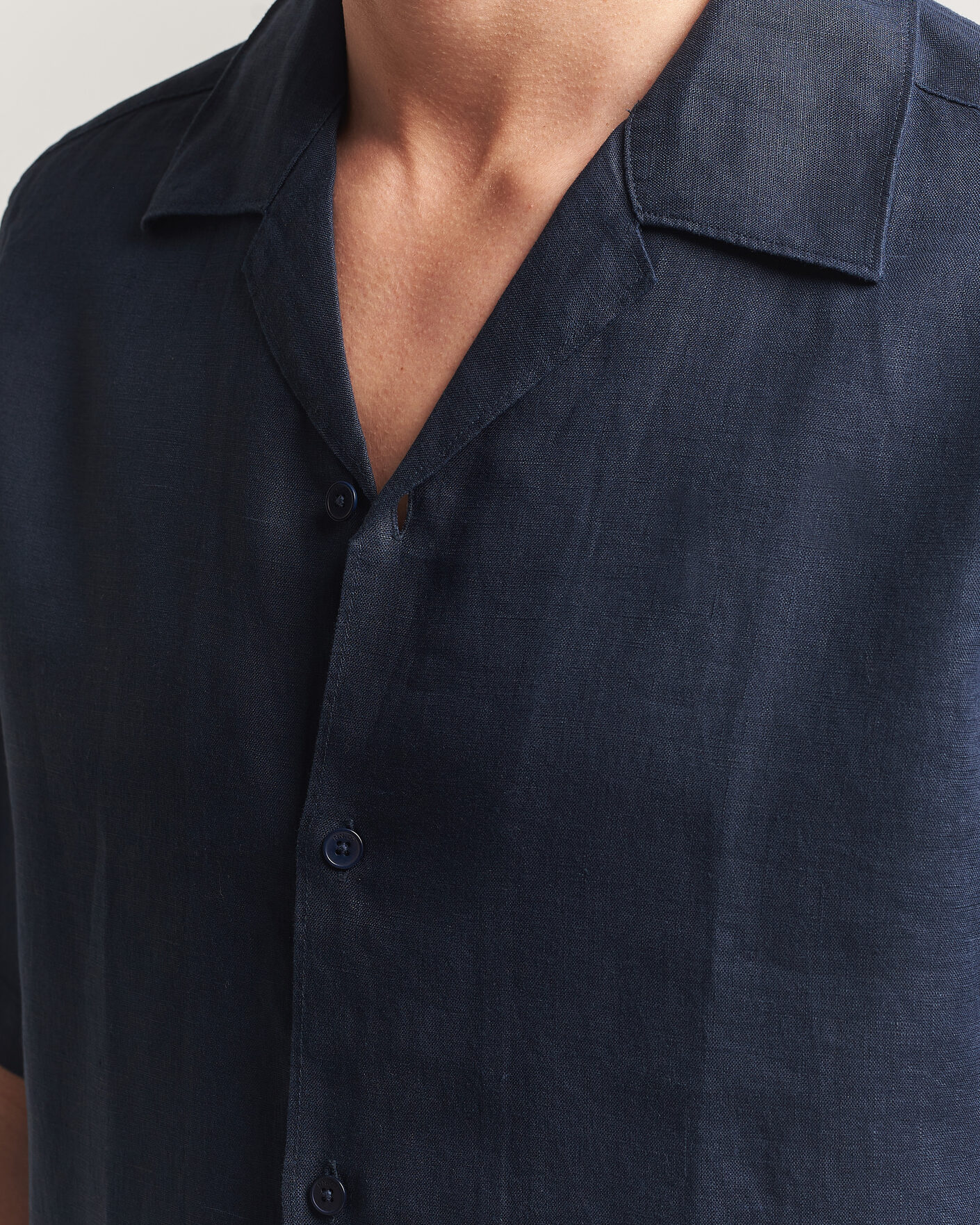 Herre | Skjorter | NN07 | Julio Linen Resort Shirt Navy Blue