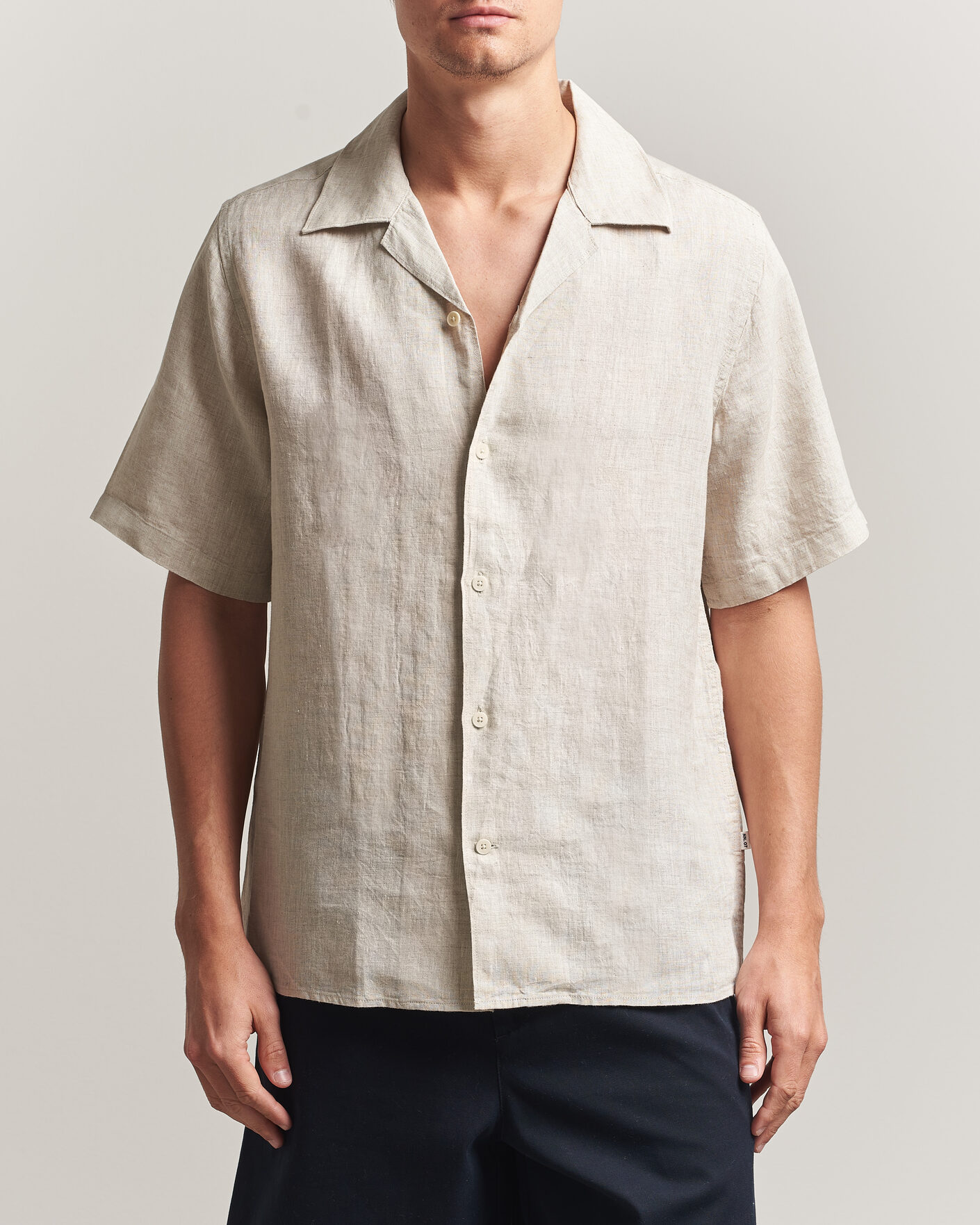 Herre | Skjorter | NN07 | Julio Linen Resort Shirt Oat