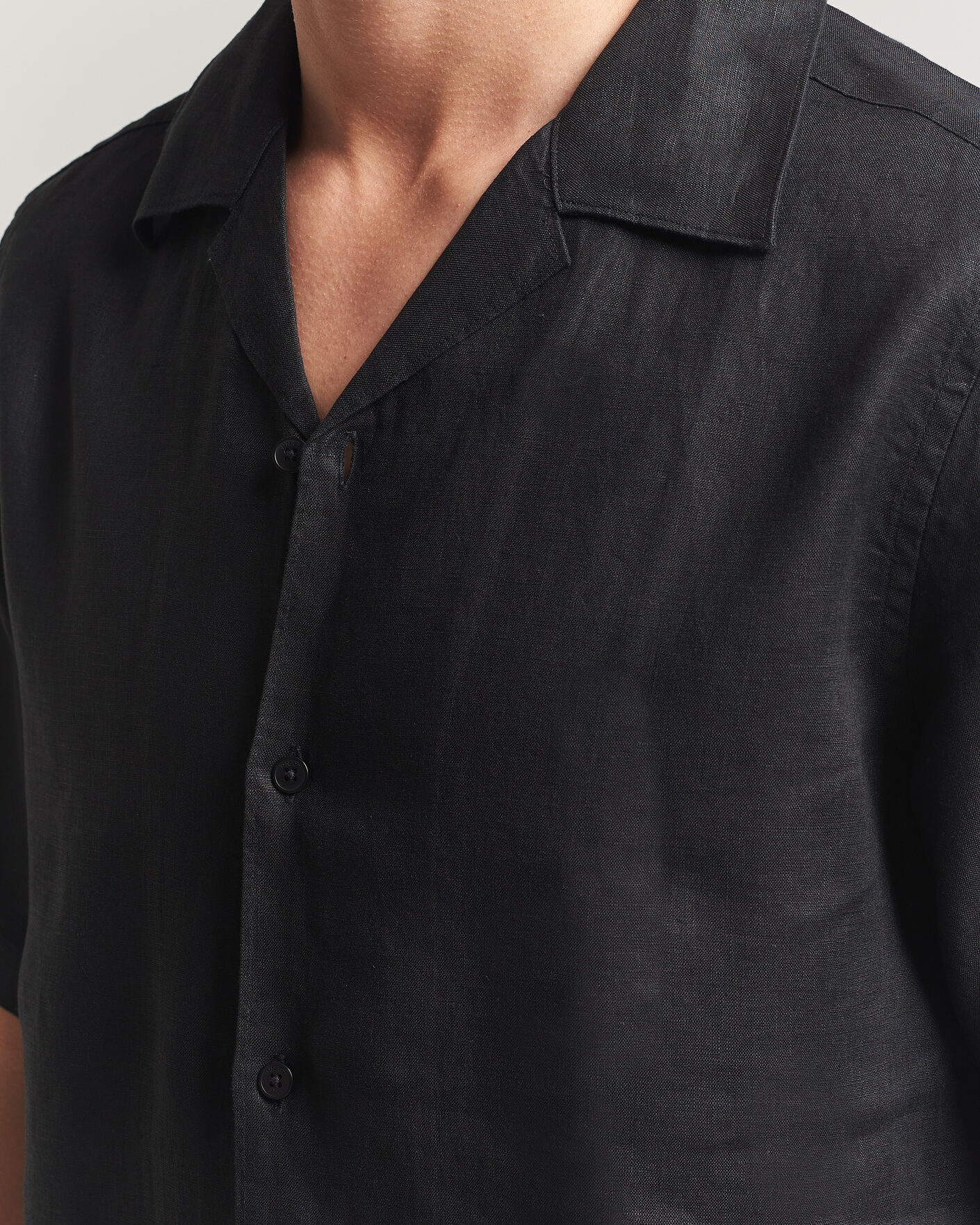 Herre | Skjorter | NN07 | Julio Linen Resort Shirt Black