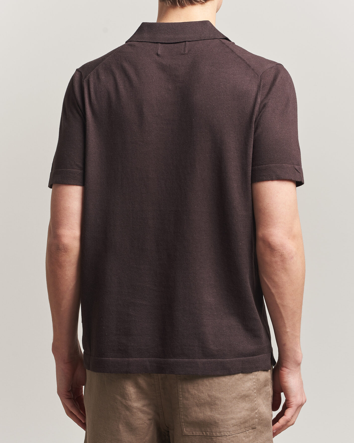 Herre | Pikéer | NN07 | Ryan Cotton/Linen Polo Dusky Port
