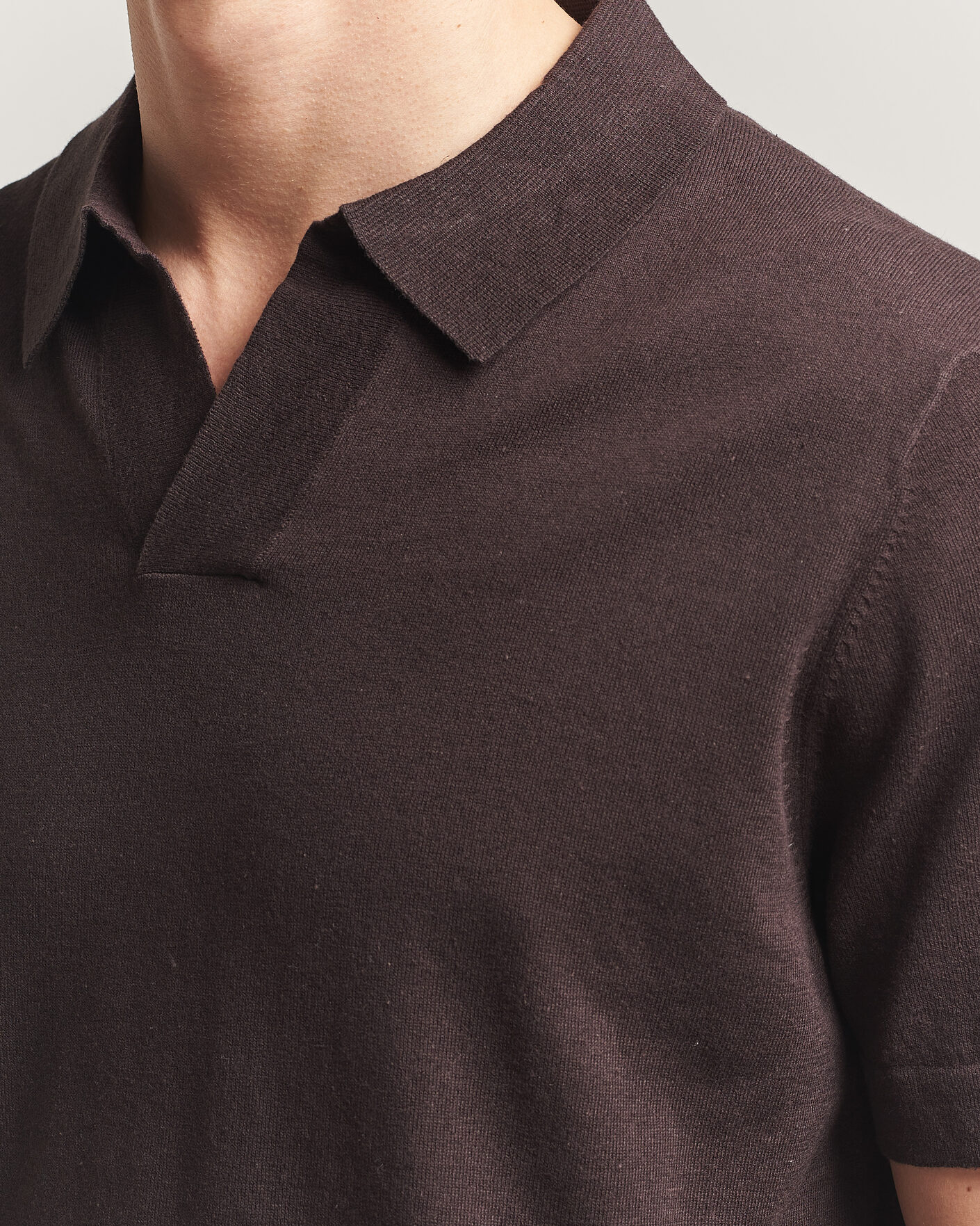 Herre | Pikéer | NN07 | Ryan Cotton/Linen Polo Dusky Port