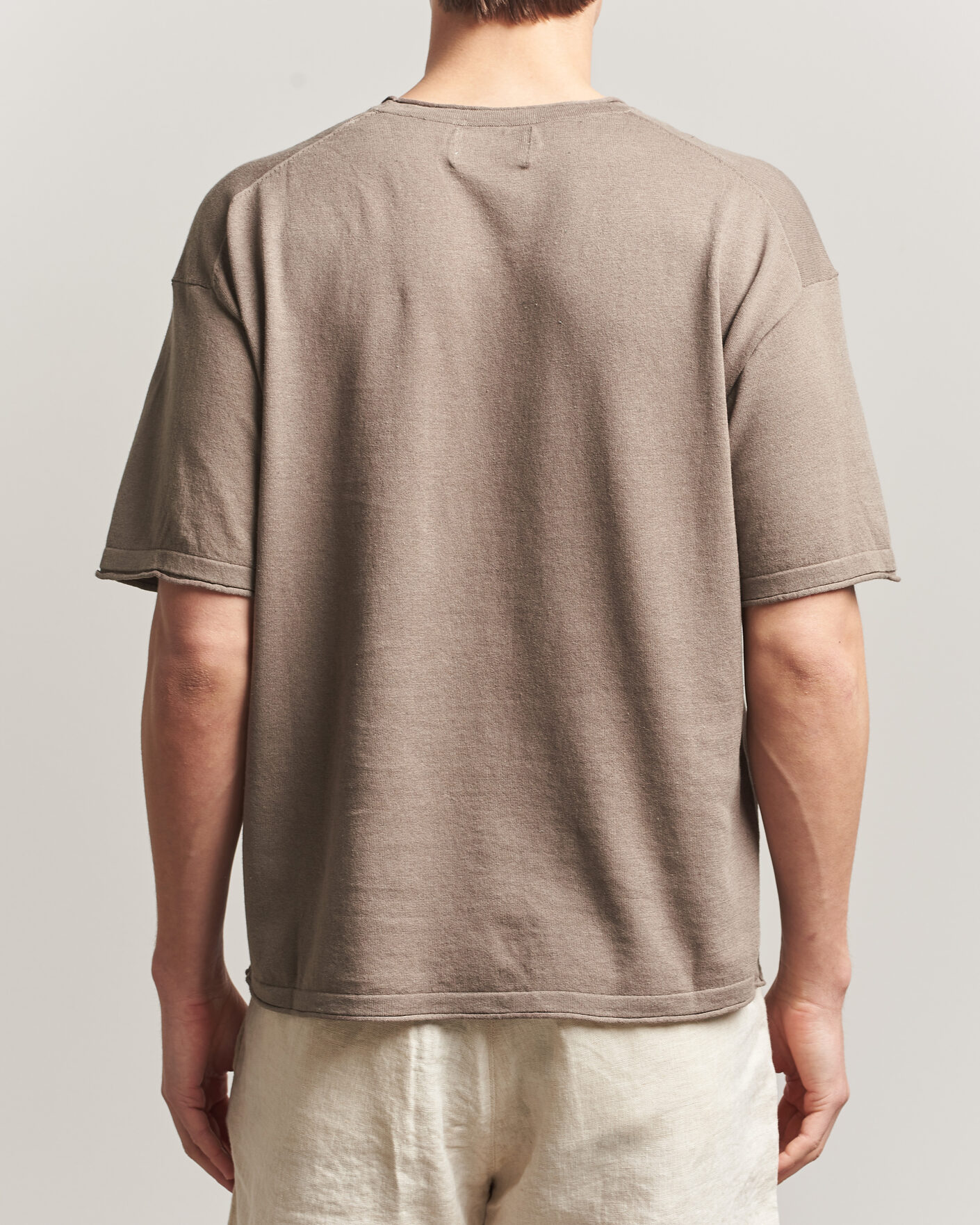 Herre | T-Shirts | NN07 | Ryan Cotton/Linen T-Shirt Clay Mirage