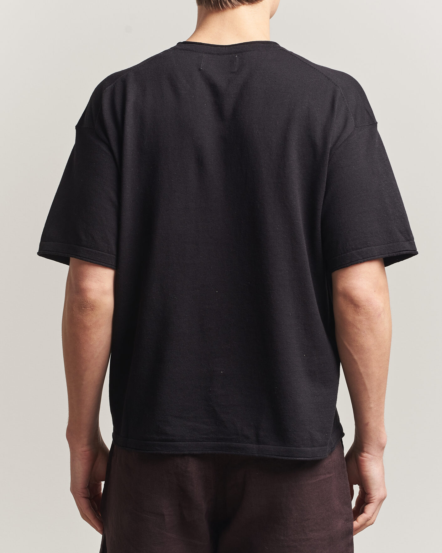 Herre | T-Shirts | NN07 | Ryan Cotton/Linen T-Shirt Black
