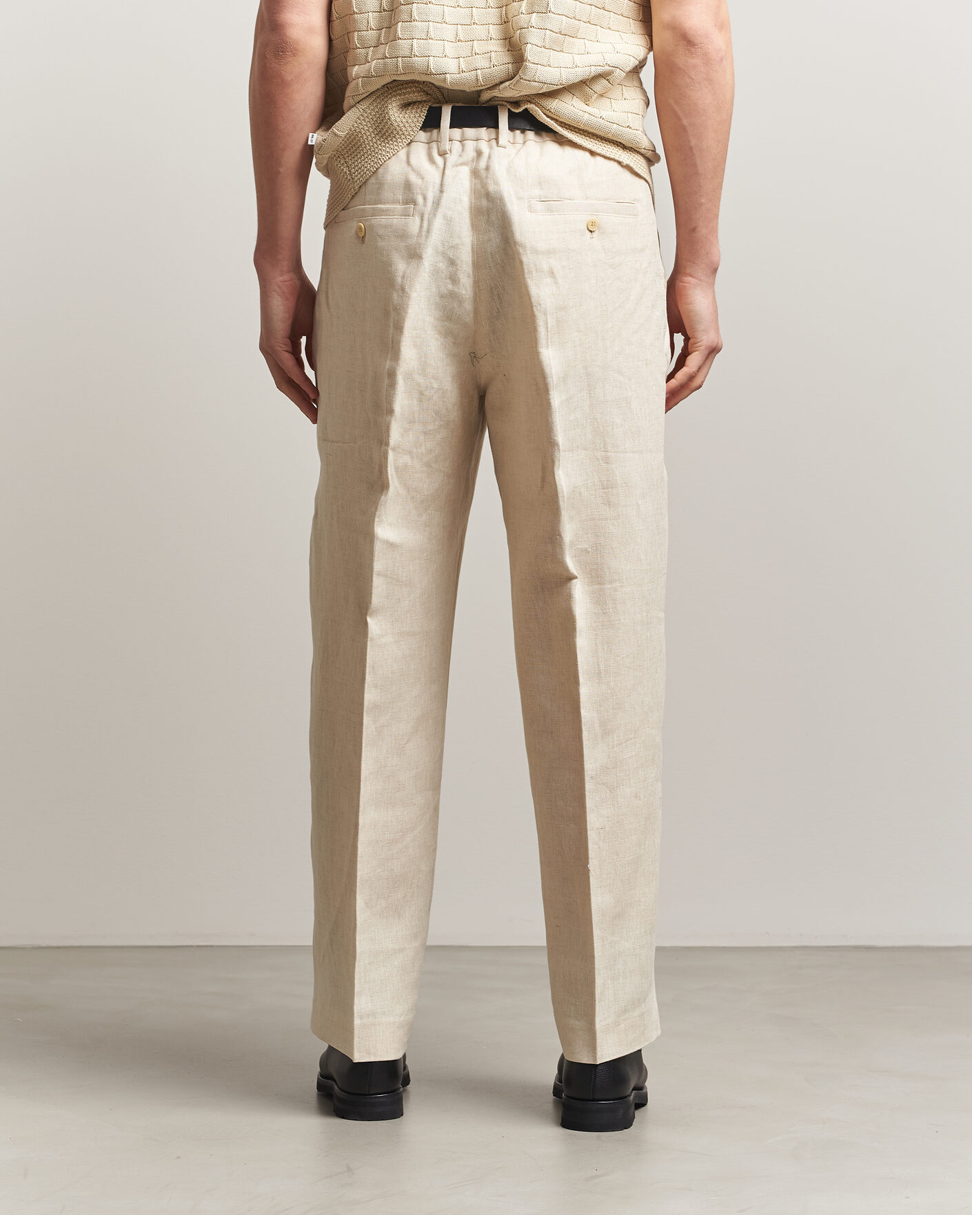 Herre | Bukser | NN07 | Kay Relaxed Fit Linen Trousers Oat