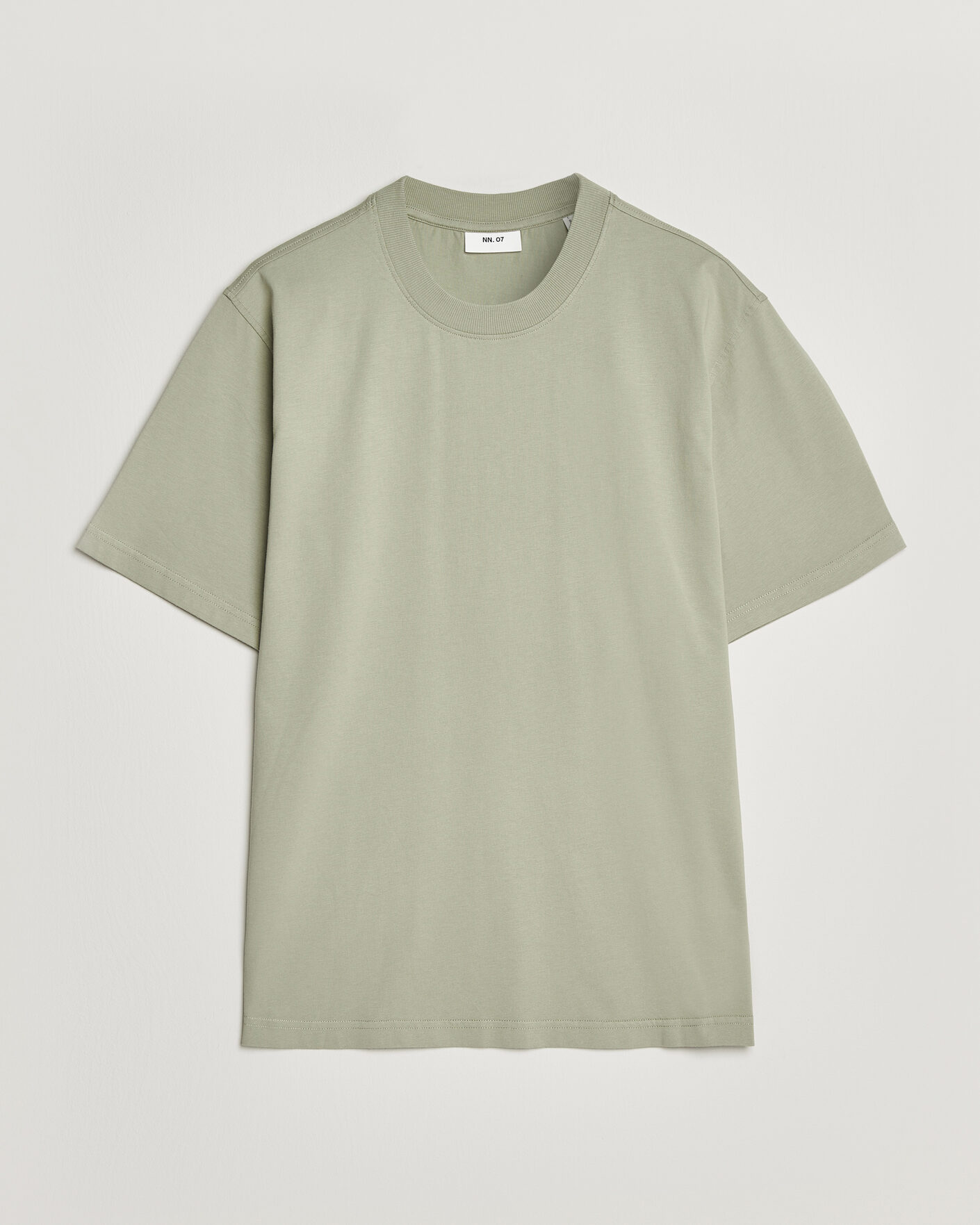 Herre |  | NN07 | Adam Crew Neck T-Shirt Sage Green