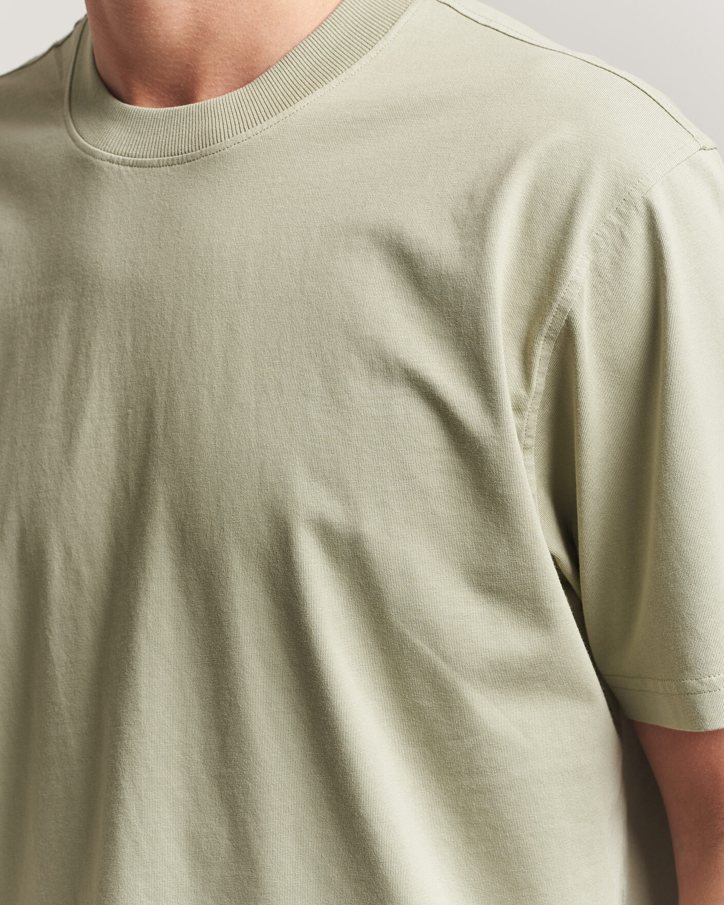 Herre | T-Shirts | NN07 | Adam Crew Neck T-Shirt Sage Green