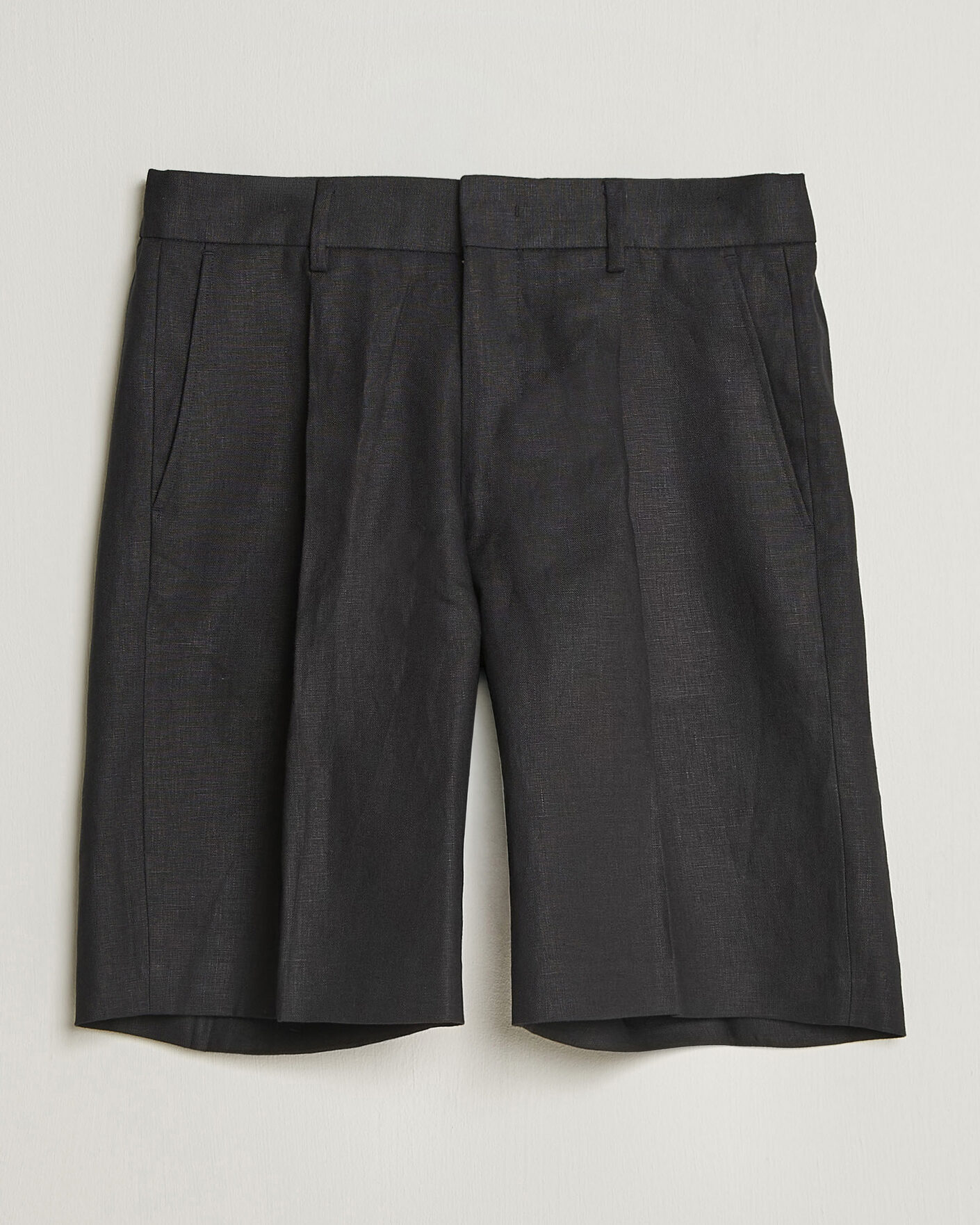 Herre |  | NN07 | Kay Relaxed Fit Linen Drawstring Shorts Black