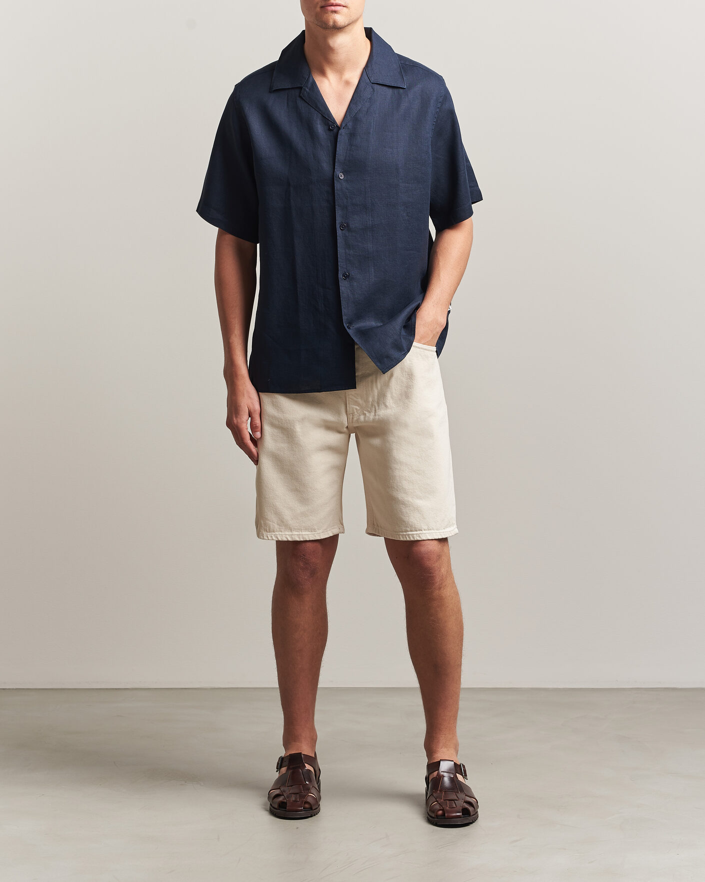 Herre | Shorts | NN07 | Otis Denim Shorts Ecru