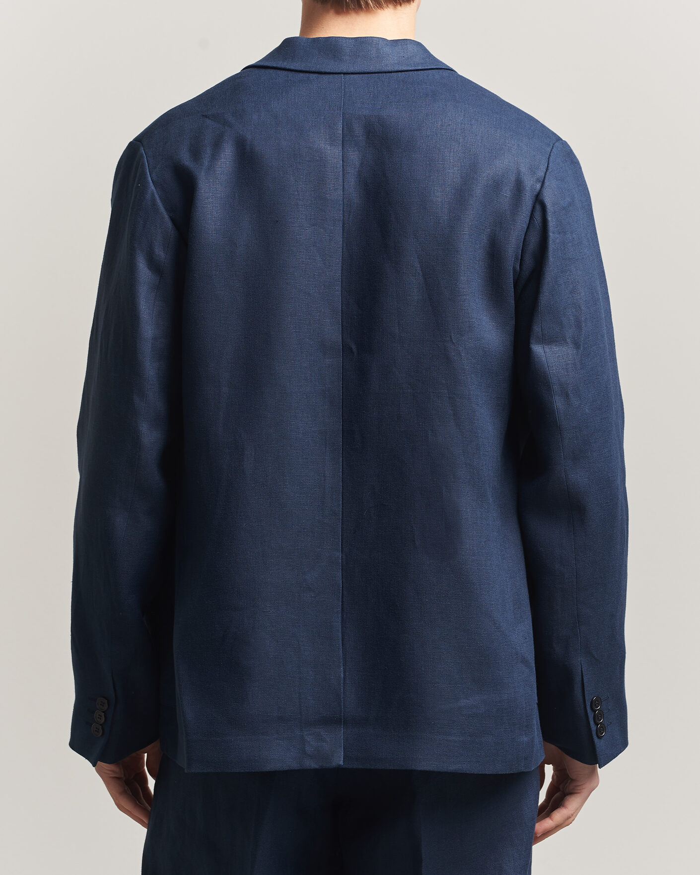 Herre | Dressjakker | NN07 | Jordin Linen Double Breasted Blazer Navy Blue